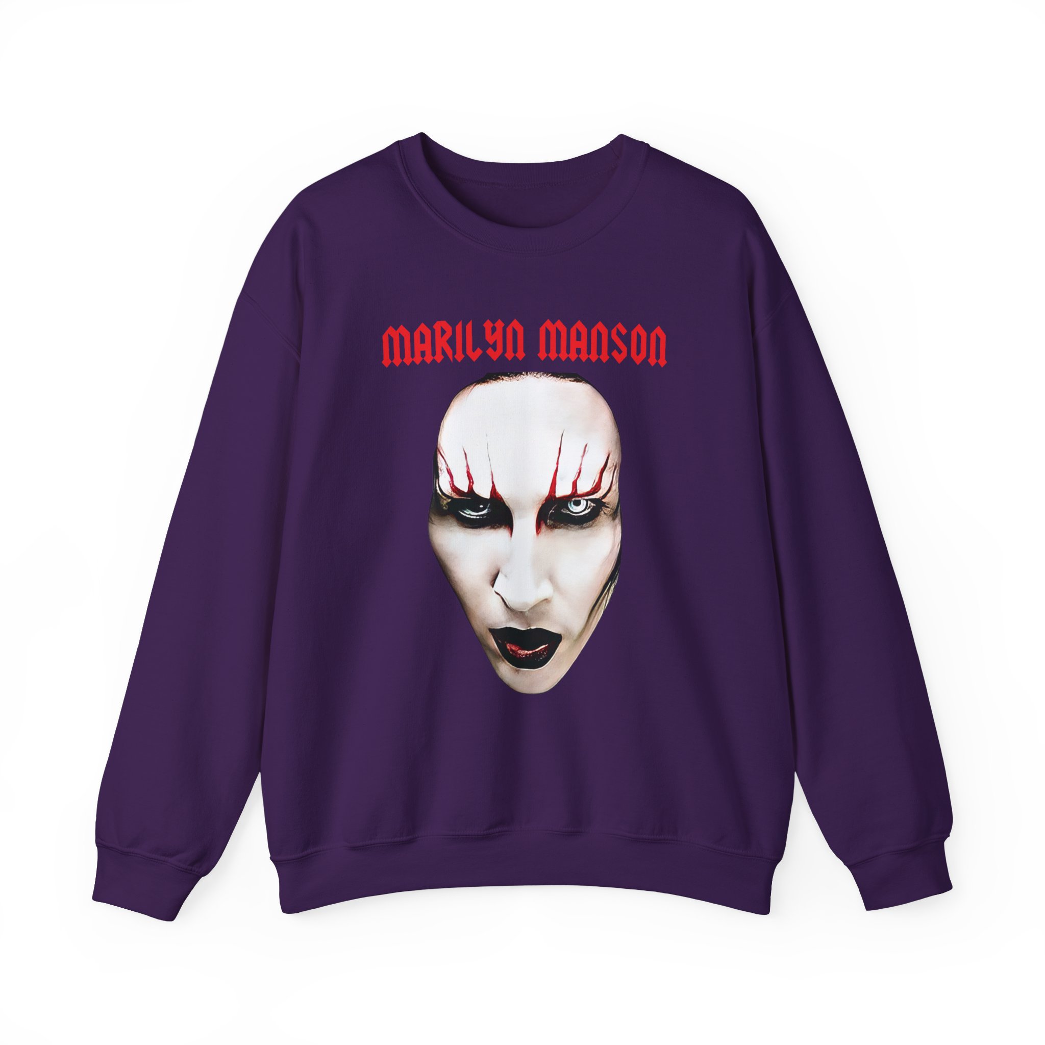 Marilyn Manson Red Lips Unisex Heavy Blendâ„¢ Crewneck Sweatshirt