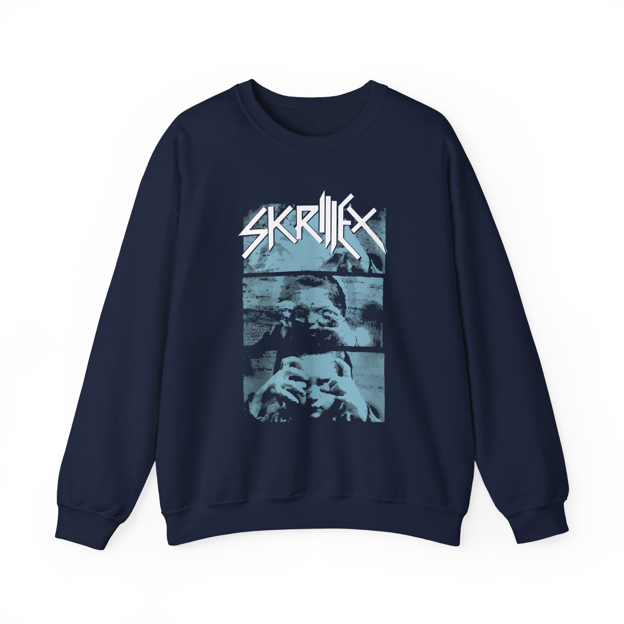 Skrillex Graphic Unisex Heavy Blendâ„¢ Crewneck Sweatshirt