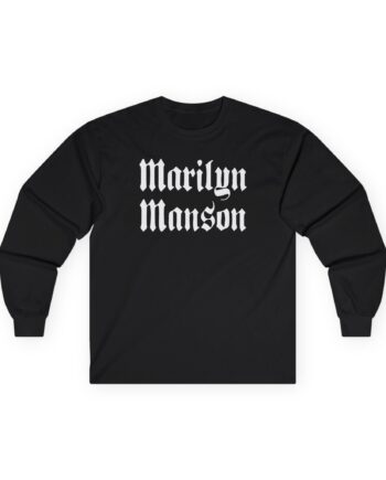 Marilyn Manson Goth Logo Unisex Ultra Cotton Long Sleeve Tee
