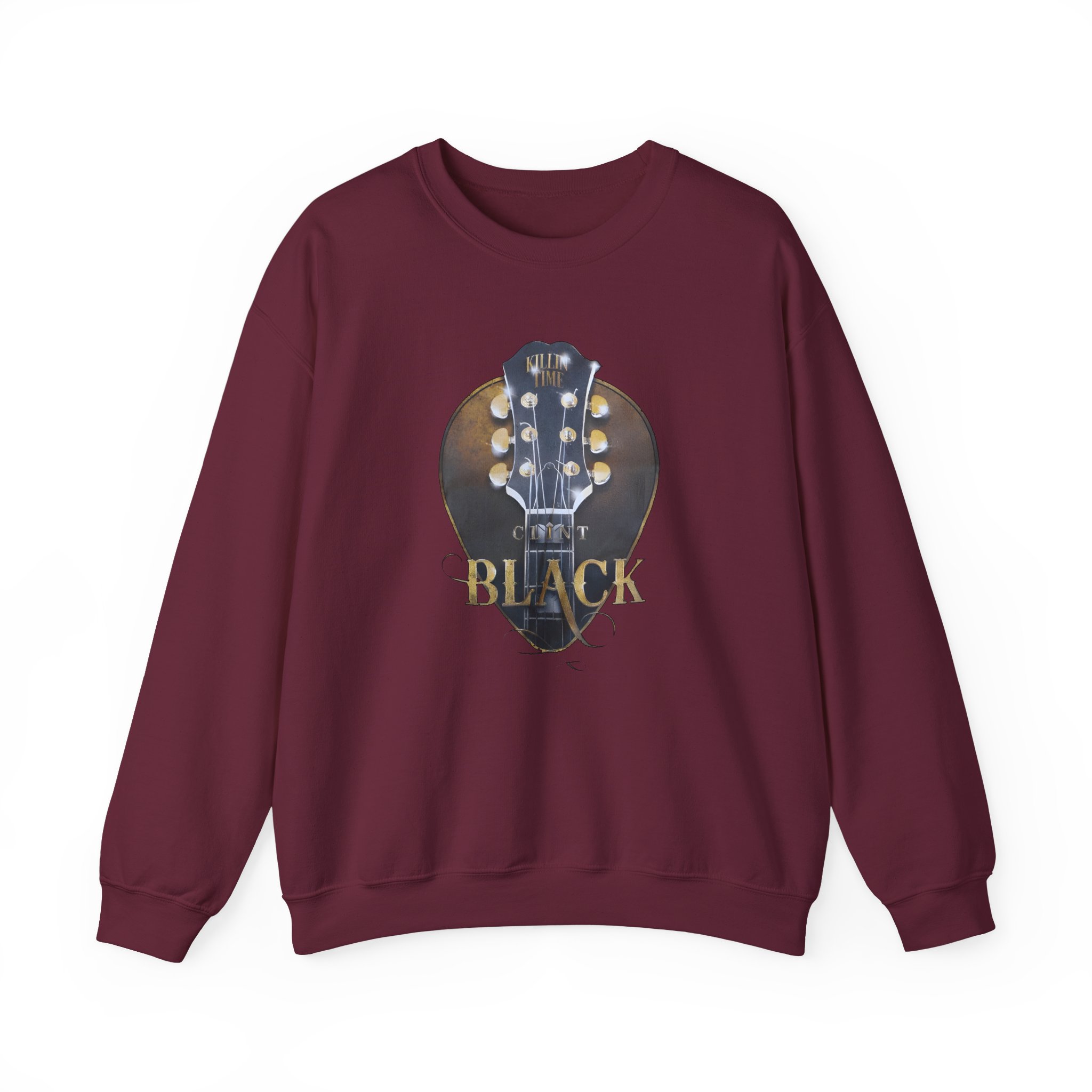 Clint Black Headstock Unisex Heavy Blendâ„¢ Crewneck Sweatshirt