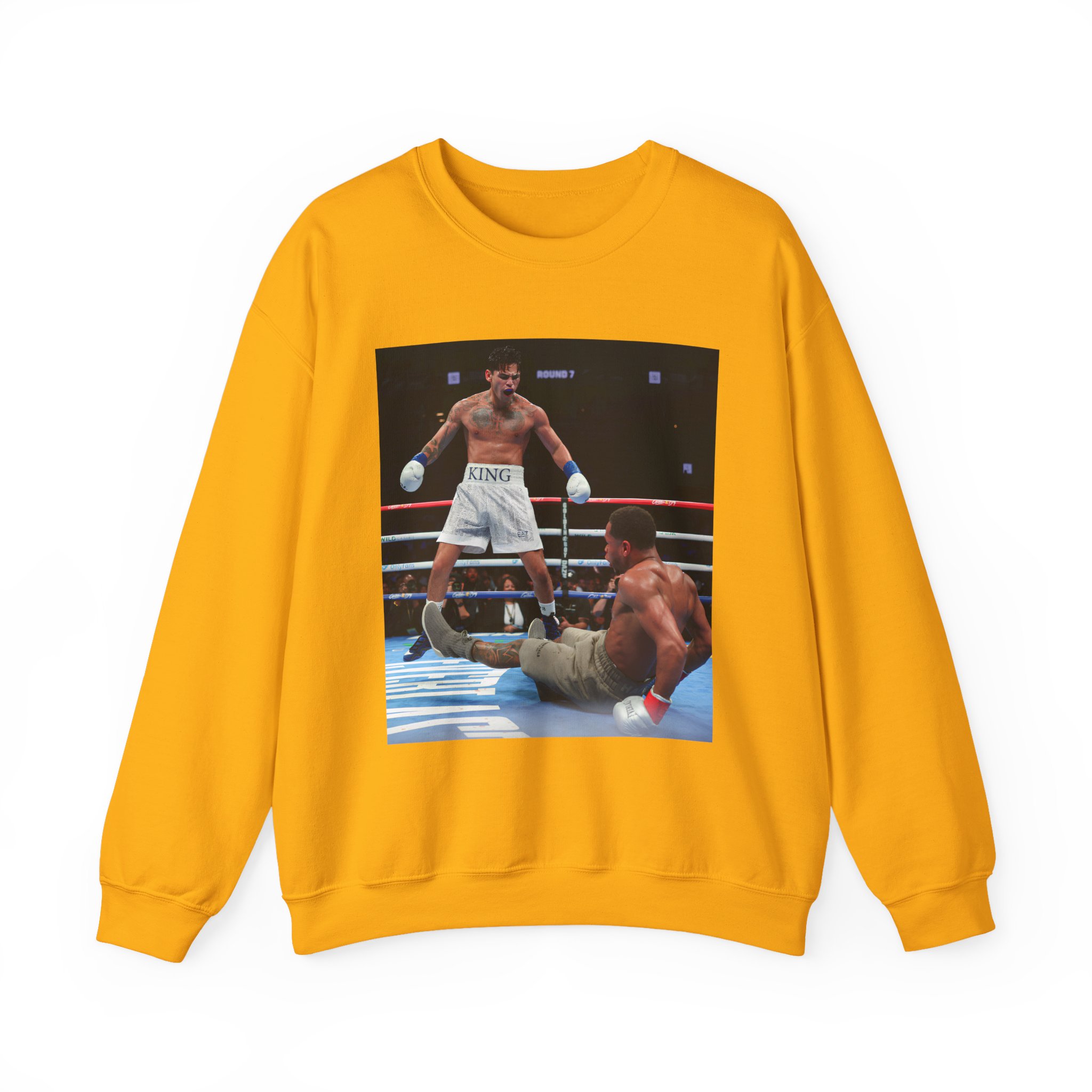 Ryan Garcia Knocks Down Devin Haney Unisex Heavy Blendâ„¢ Crewneck Sweatshirt