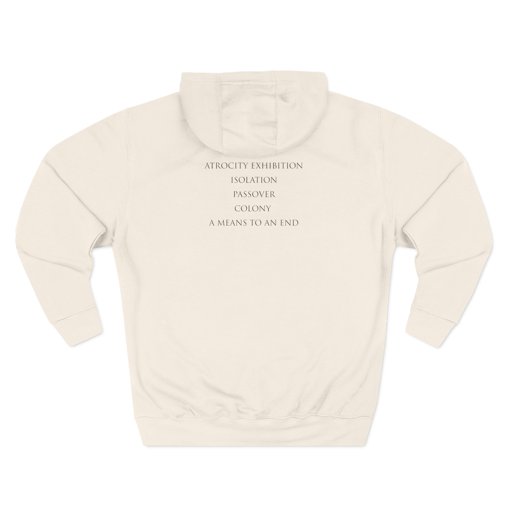 Joy Division Closer Tracklist Three-Panel Fleece Hoodie