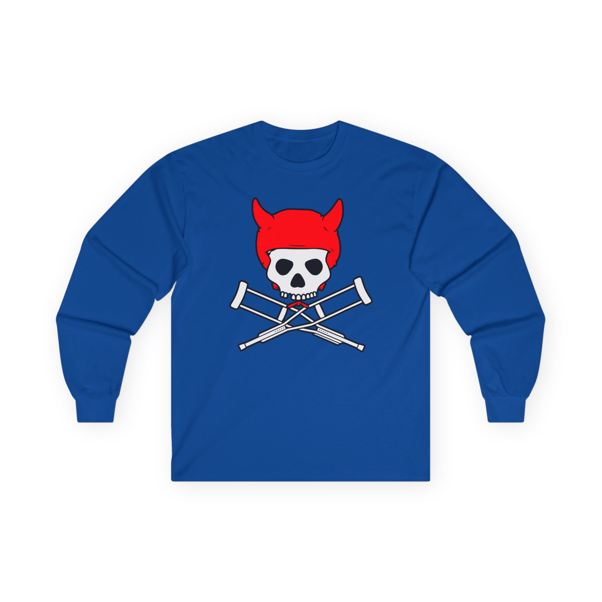 Jackass Devil Horns Skull & Crossbones Unisex Ultra Cotton Long Sleeve Tee