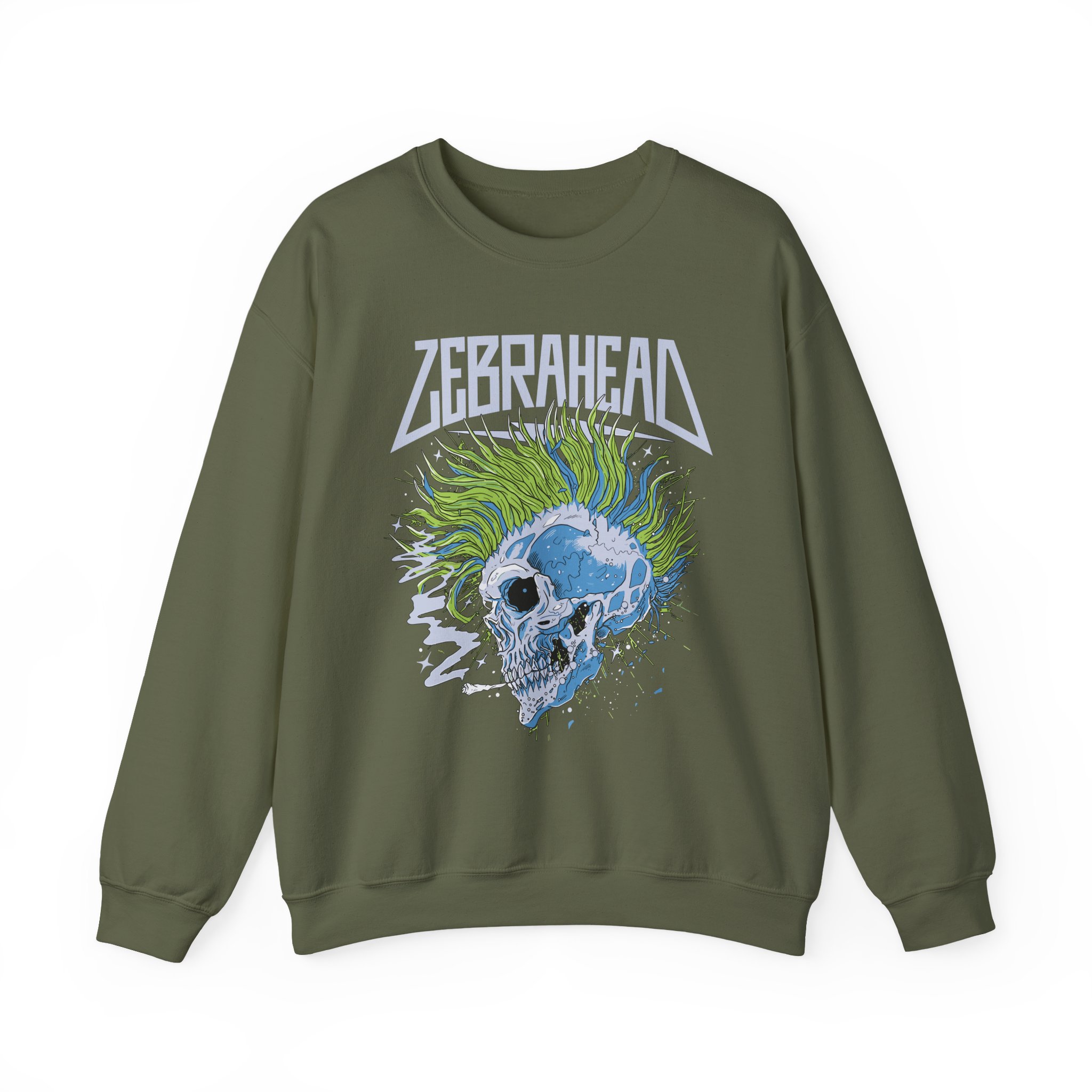 Zebrahead Skull Unisex Heavy Blendâ„¢ Crewneck Sweatshirt