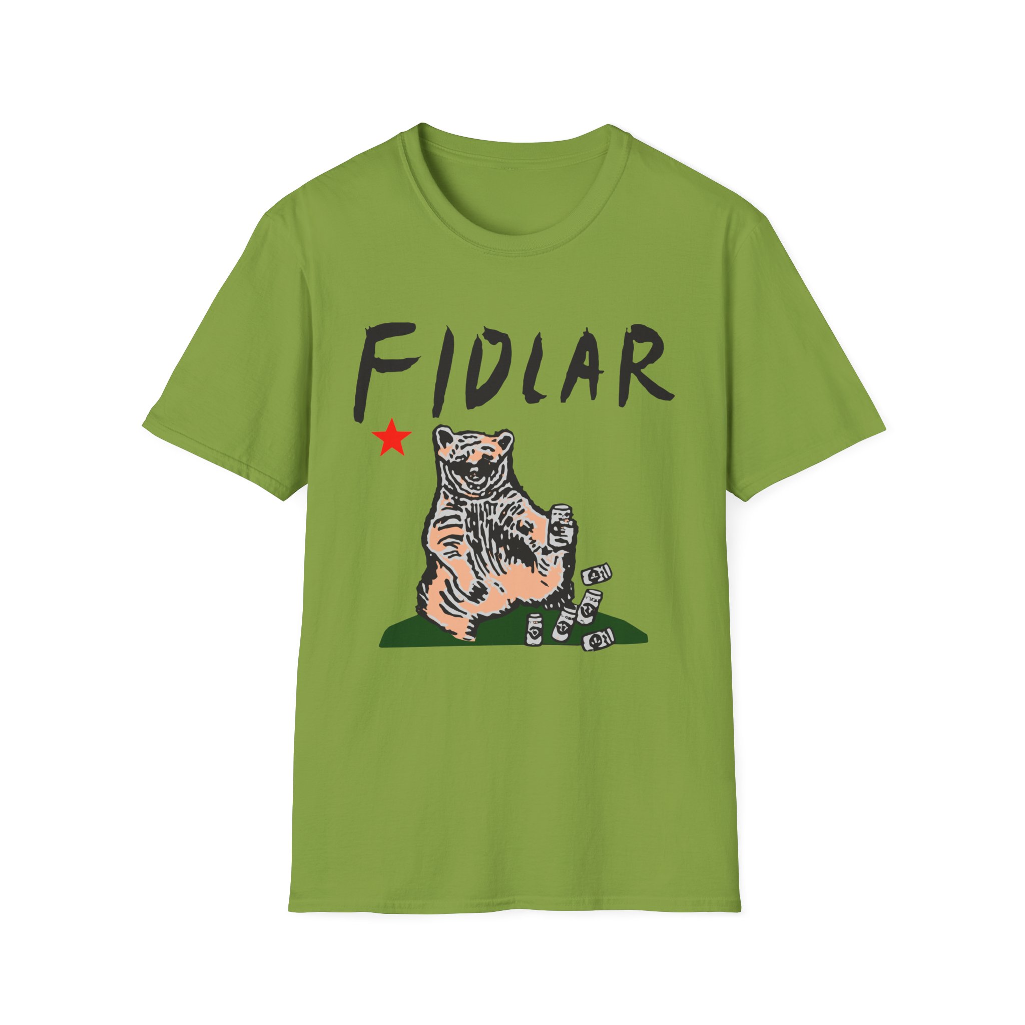 California Bear Drink Cheap Beer Fidlar Unisex Softstyle T-Shirt