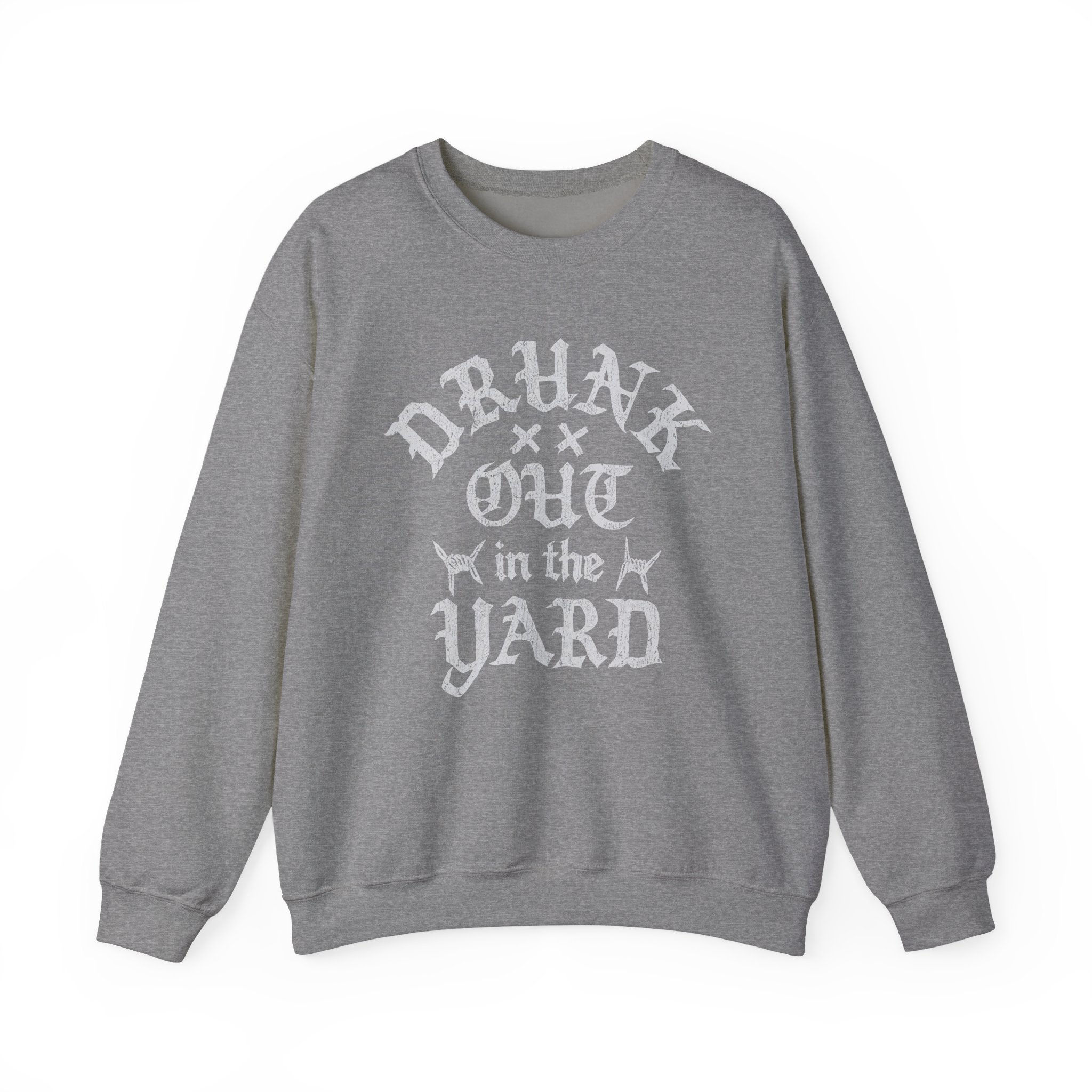 Hardy Drunk Out in the Yard Unisex Heavy Blendâ„¢ Crewneck Sweatshirt