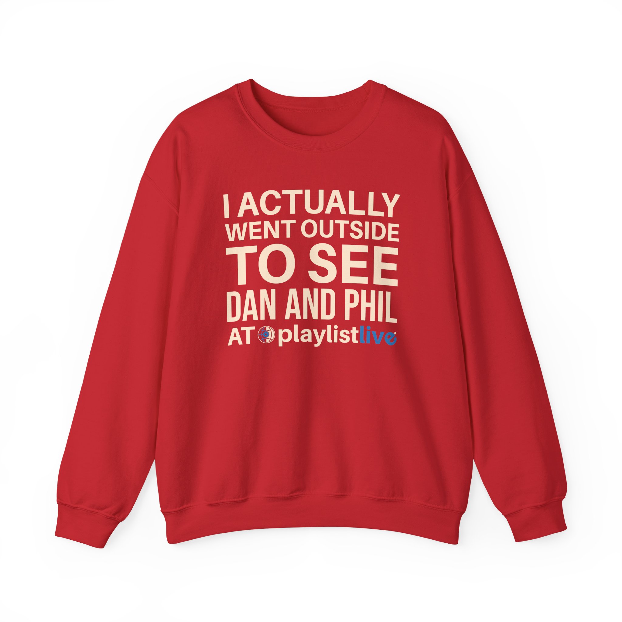 Dan and Phil Actually Went Outside to See Dan and Phil at Playlist Live Unisex Heavy Blendâ„¢ Crewneck Sweatshirt