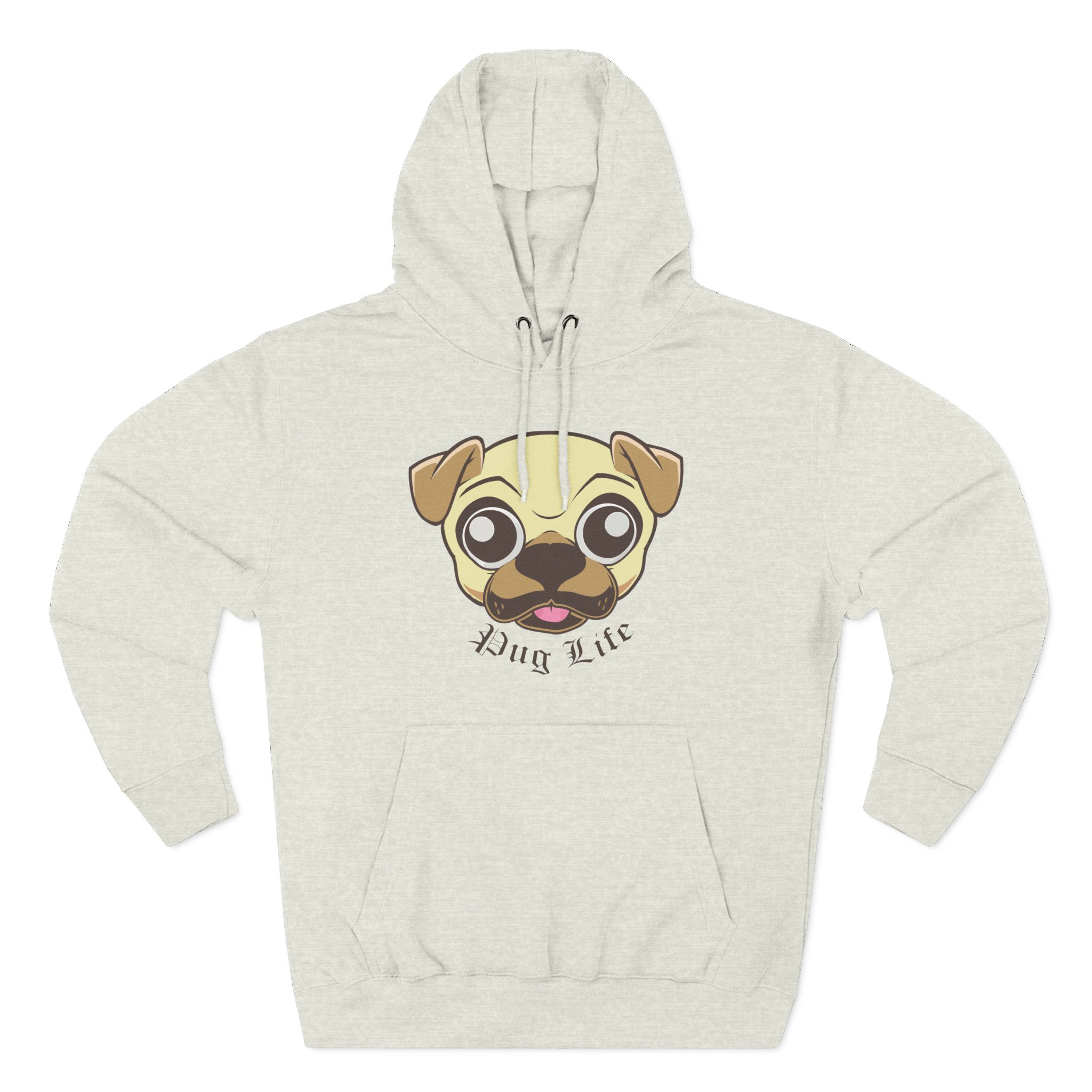 Morgz Pug Life Three-Panel Fleece Hoodie