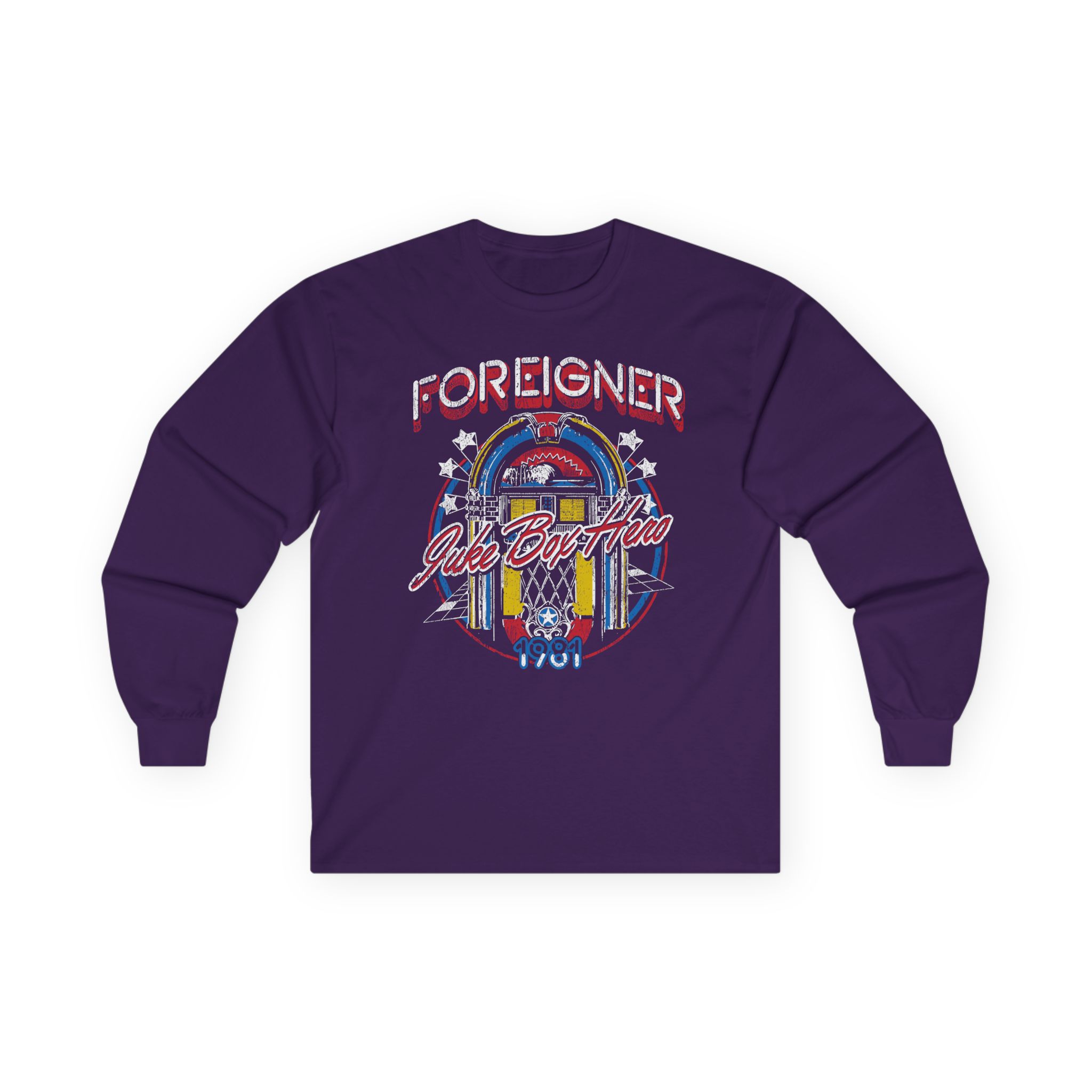 Foreigner Juke Box Hero Unisex Ultra Cotton Long Sleeve Tee