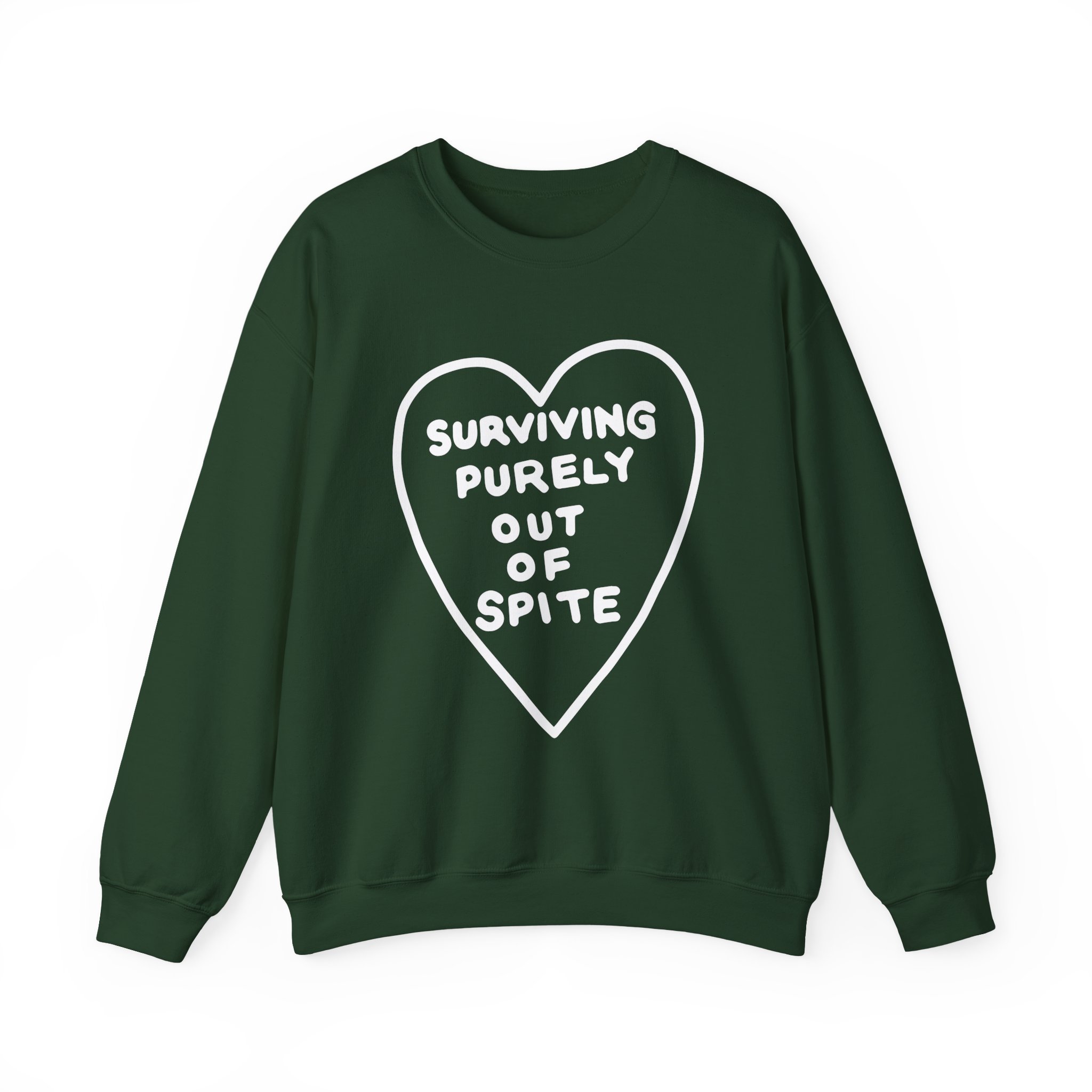 Elyse Myers Surviving Purely Out of Spite Unisex Heavy Blendâ„¢ Crewneck Sweatshirt