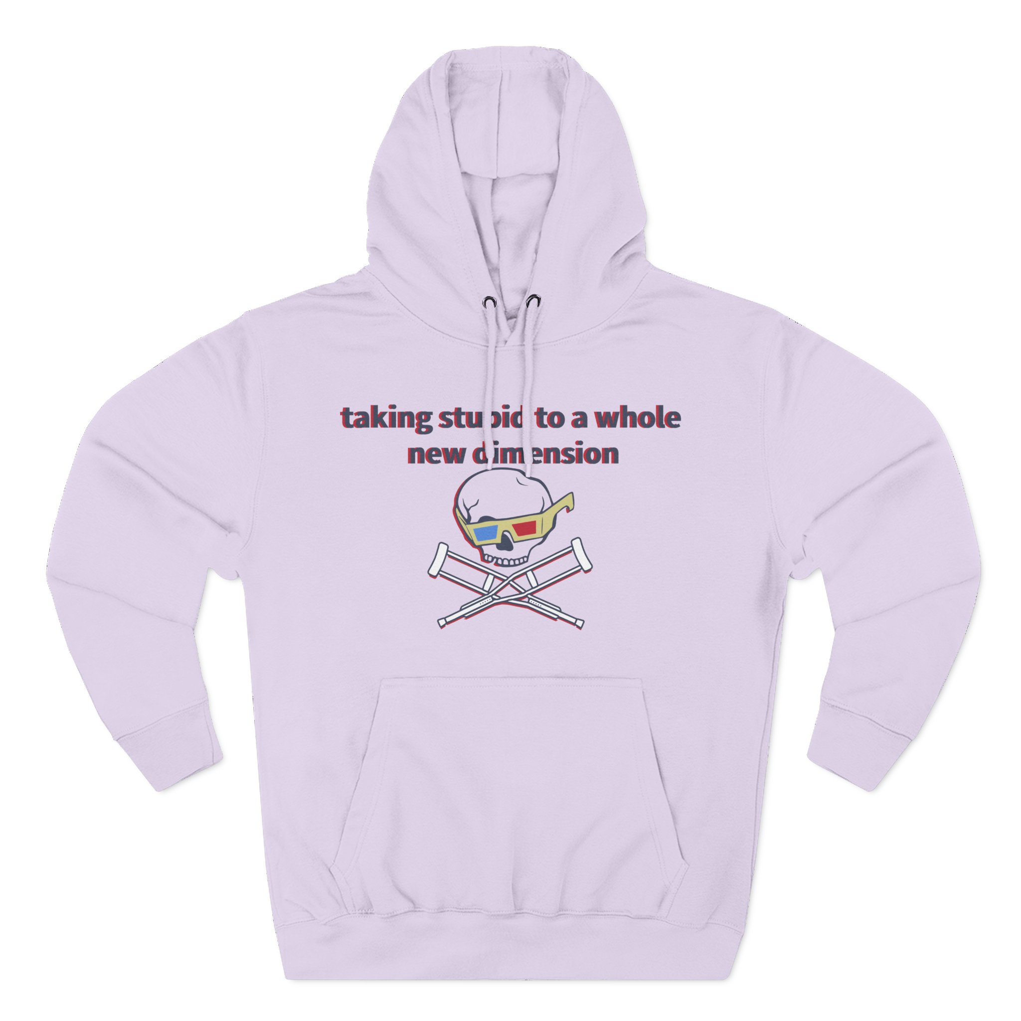 Jackass Taking Stupid to a Whole New Dimension Three-Panel Fleece Hoodie