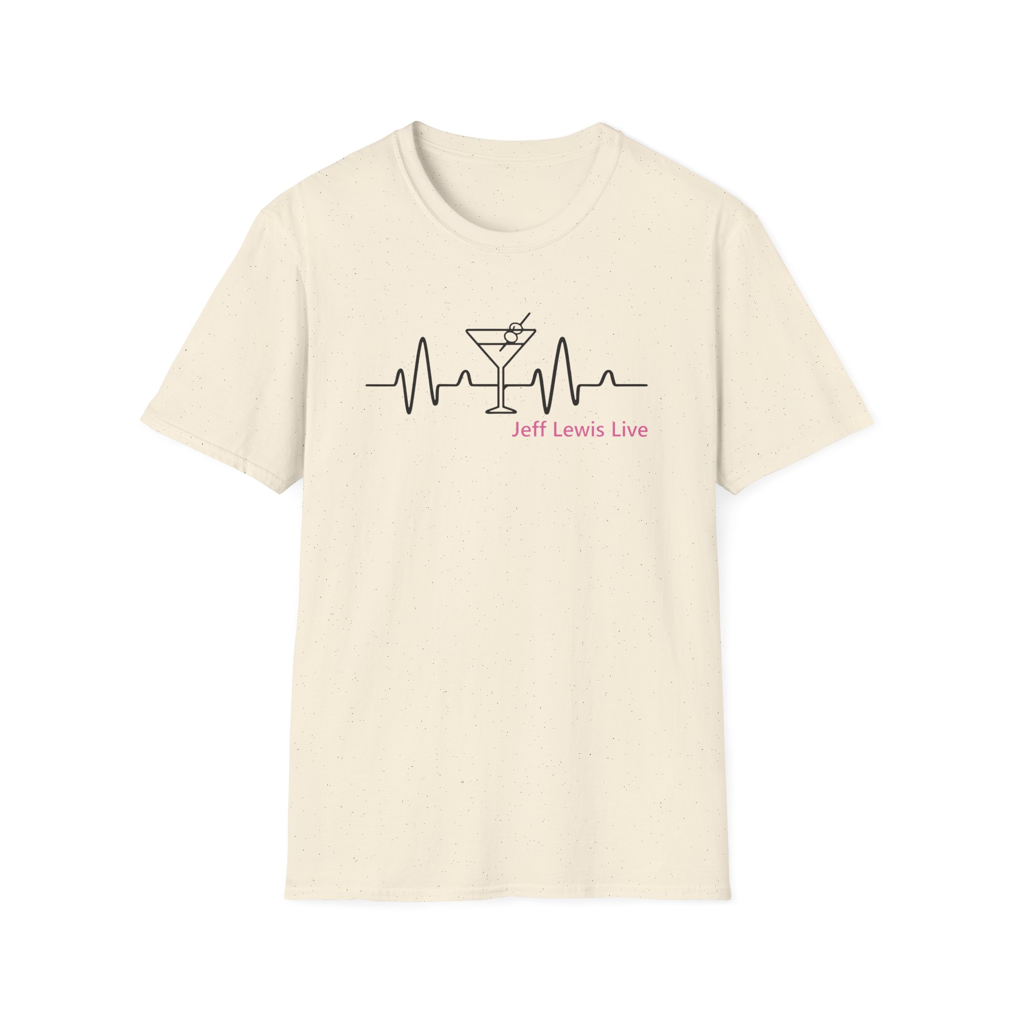 Jeffrey Lewis Jll Martini Heartbeat Unisex Softstyle T-Shirt
