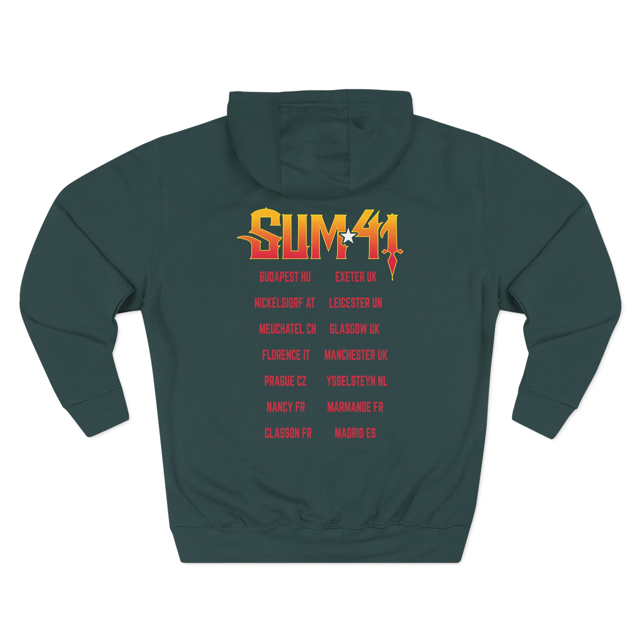 Sum 41 Out for Blood Three-Panel Fleece Hoodie