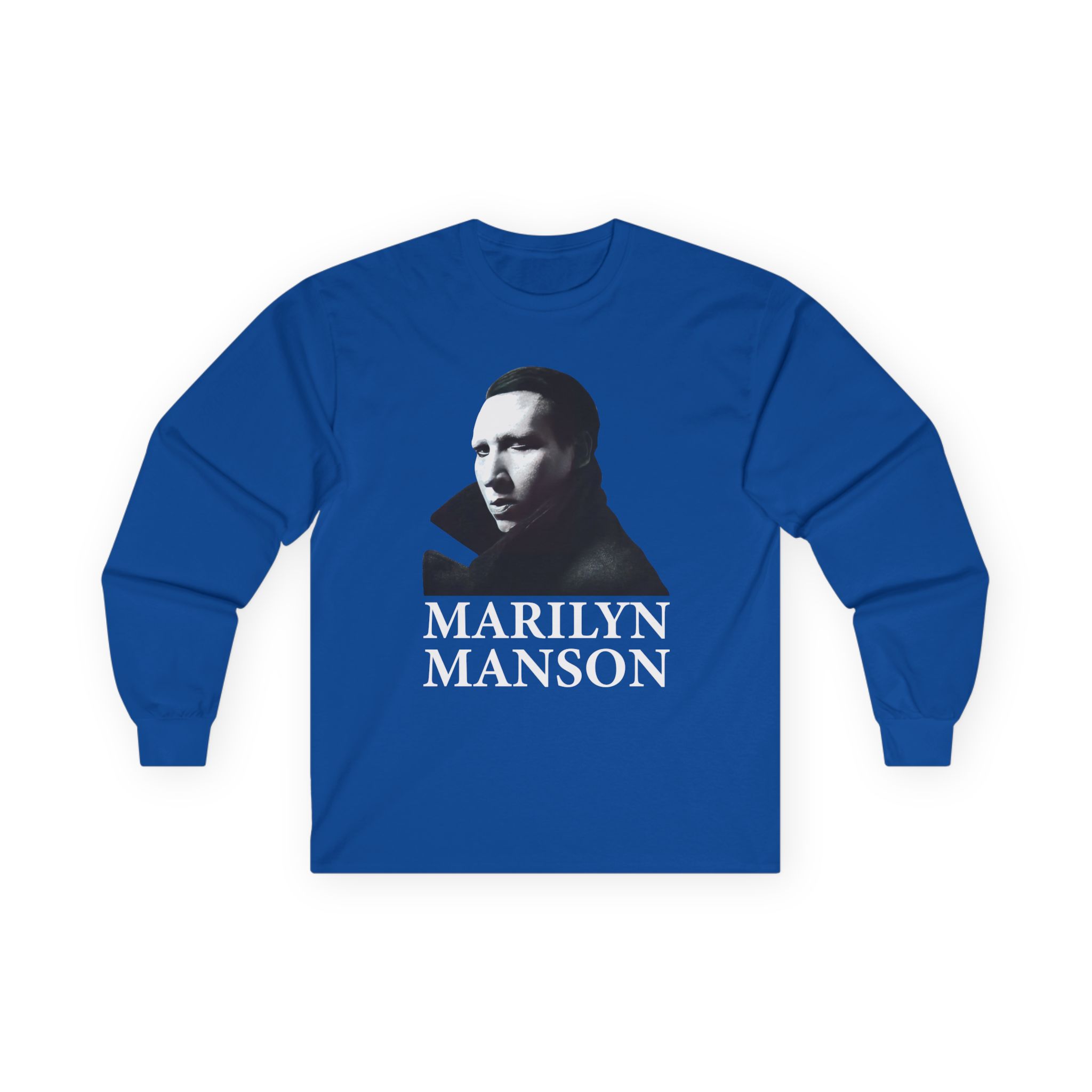 Marilyn Manson Face Unisex Ultra Cotton Long Sleeve Tee