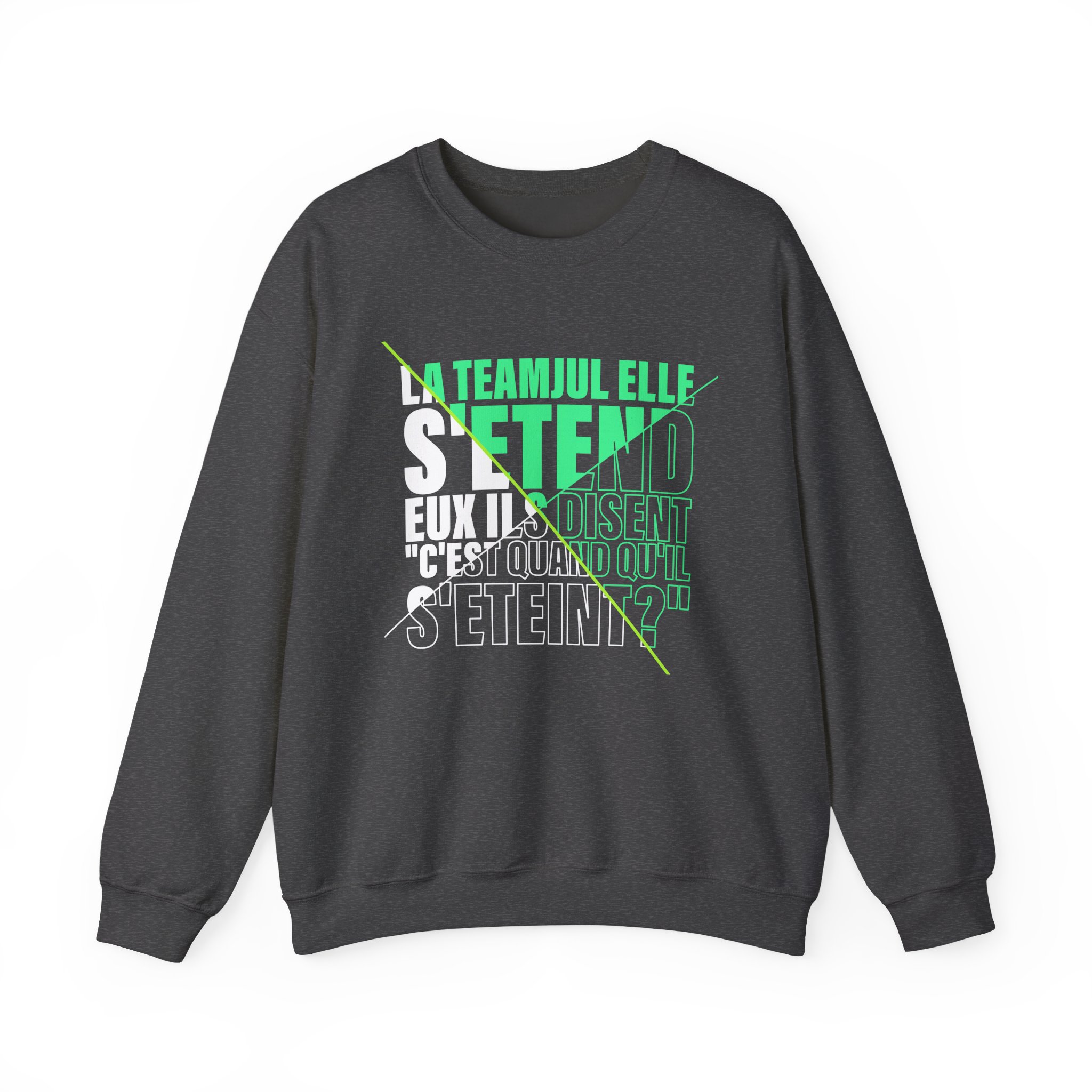 Jul C'est Quand Qu'il S'étein Unisex Heavy Blend™ Crewneck Sweatshirt