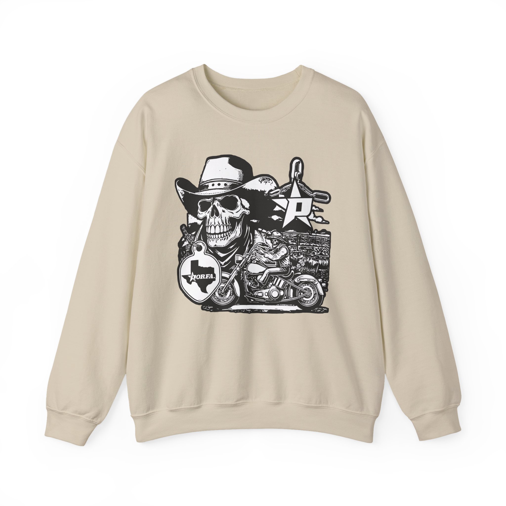 Porfa Texas Ride Unisex Heavy Blendâ„¢ Crewneck Sweatshirt