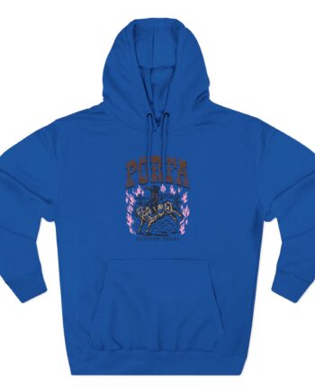 Porfa Houston Texas Three-Panel Fleece Hoodie