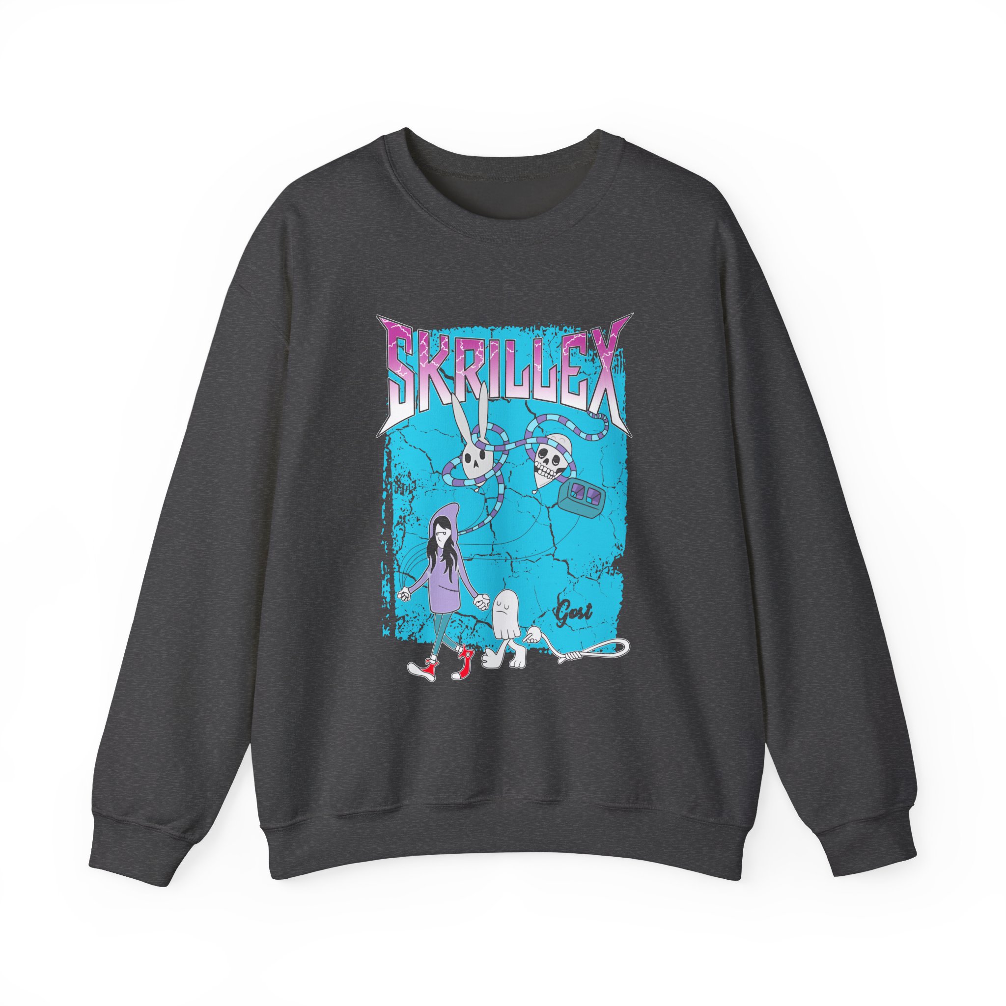 Skrillex Gost Album Cover Unisex Heavy Blendâ„¢ Crewneck Sweatshirt