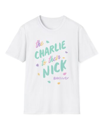 Heartstopper Charlie to Nick Pride Unisex Softstyle T-Shirt
