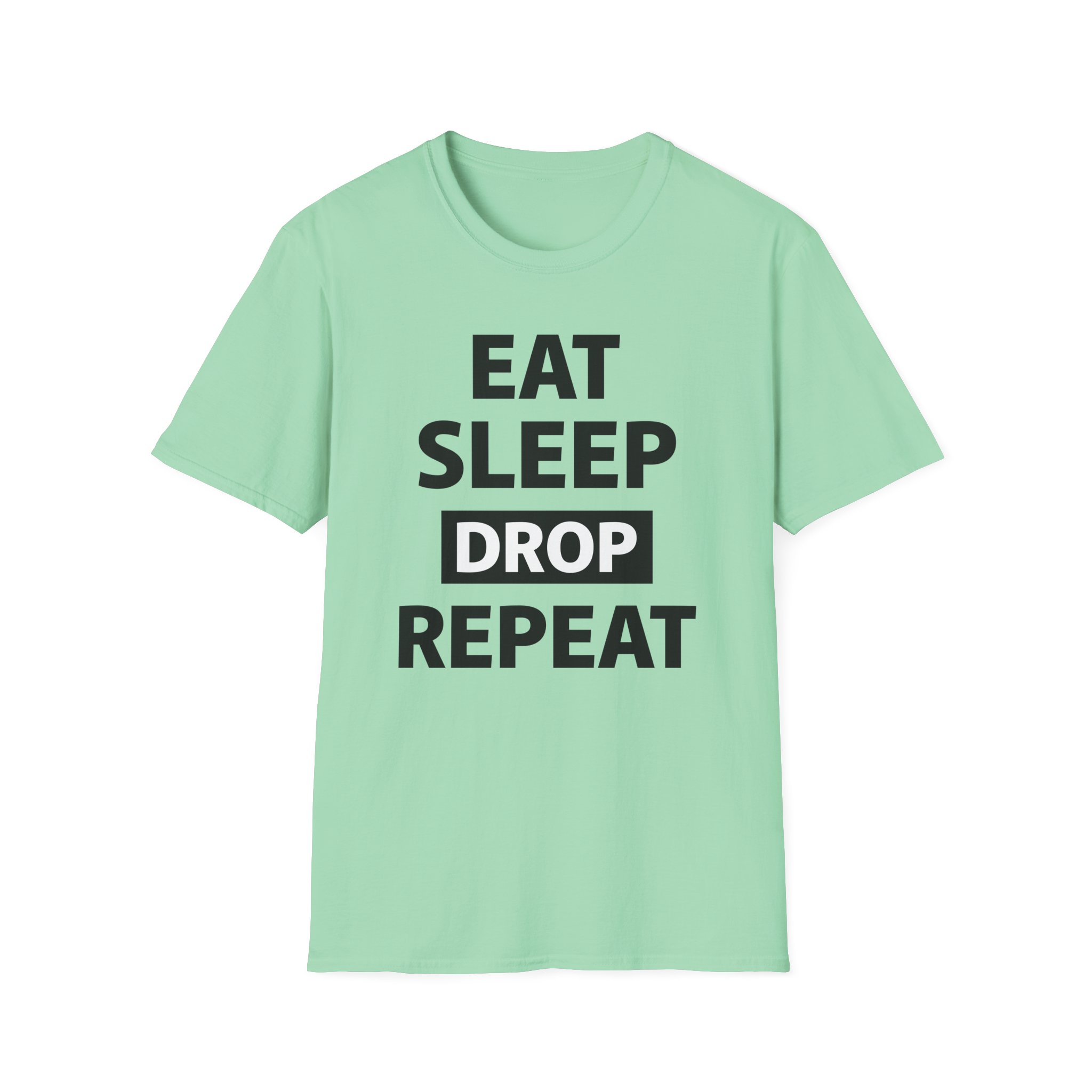 Morgz Eat Sleep Drop Repeat Unisex Softstyle T-Shirt
