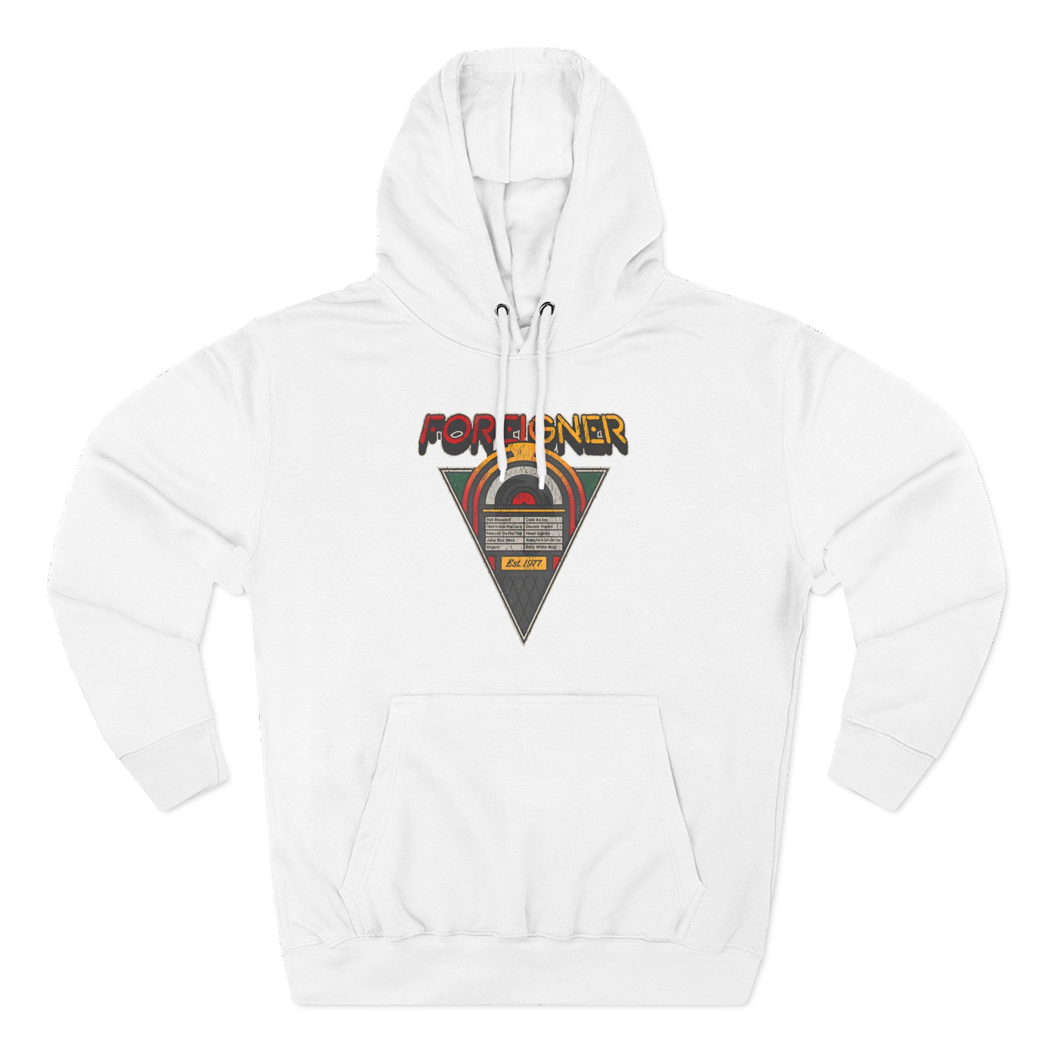 Foreigner Juke Box Three-Panel Fleece Hoodie