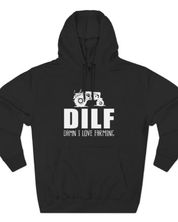 Esfand Dilf Damn I Love Farning Three-Panel Fleece Hoodie