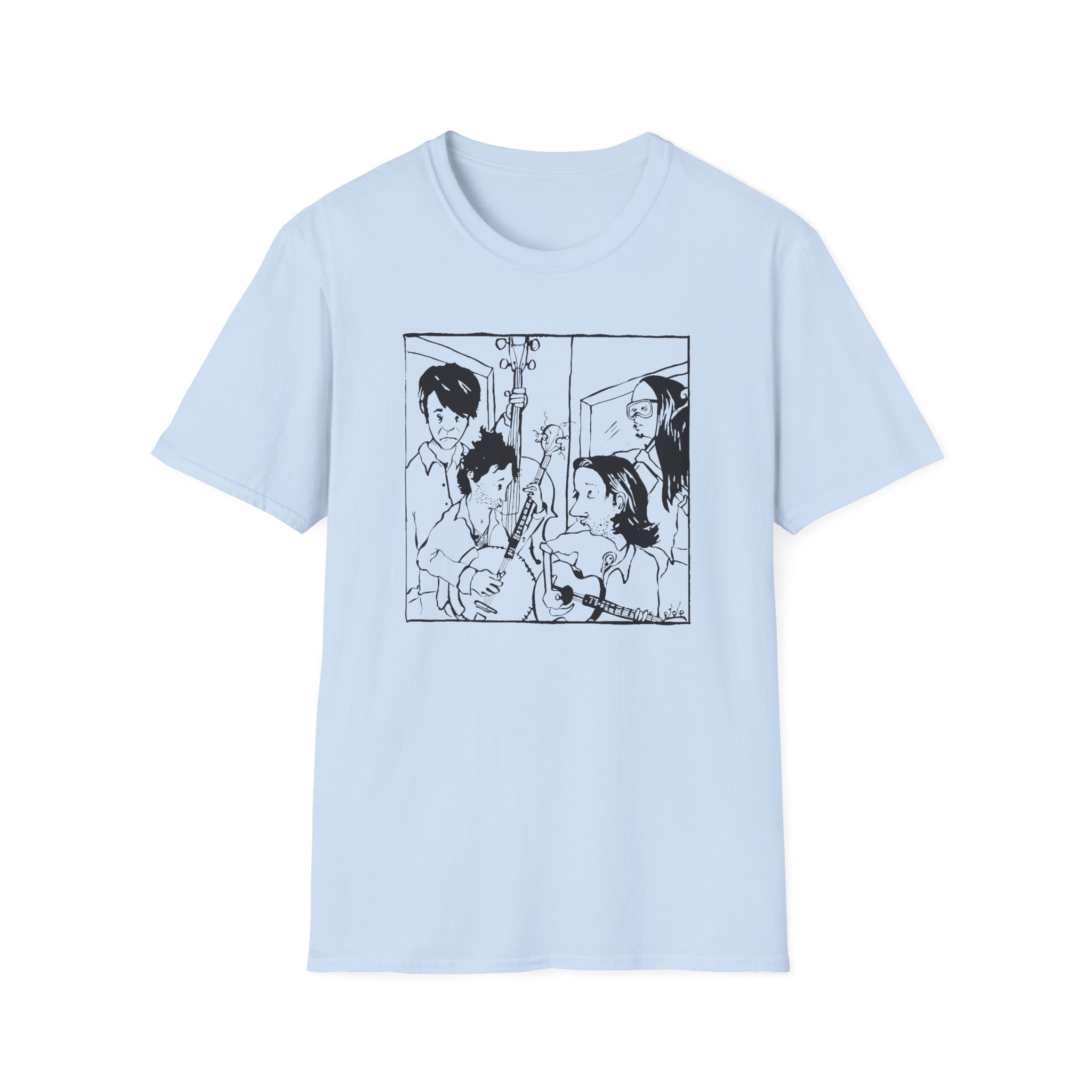 Avett Brothers Seth Drawing Unisex Softstyle T-Shirt