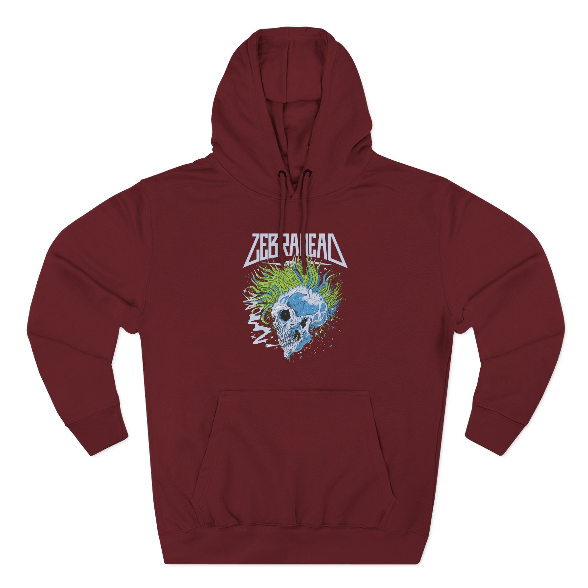 Zebrahead Skull Three-Panel Fleece Hoodie