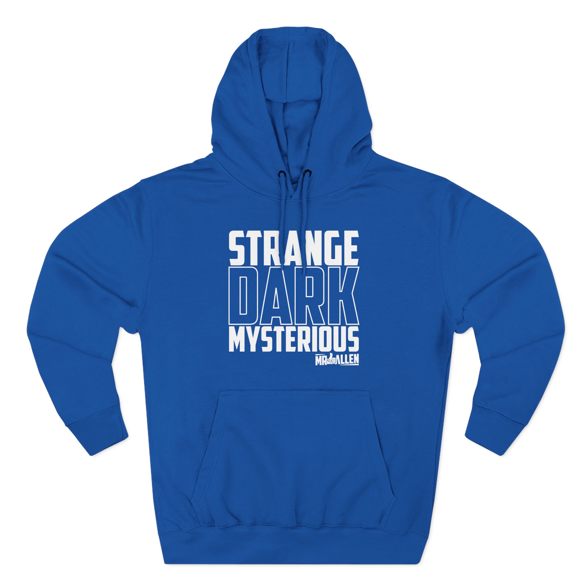 Mrballen Strange Dark Mysterious Three-Panel Fleece Hoodie