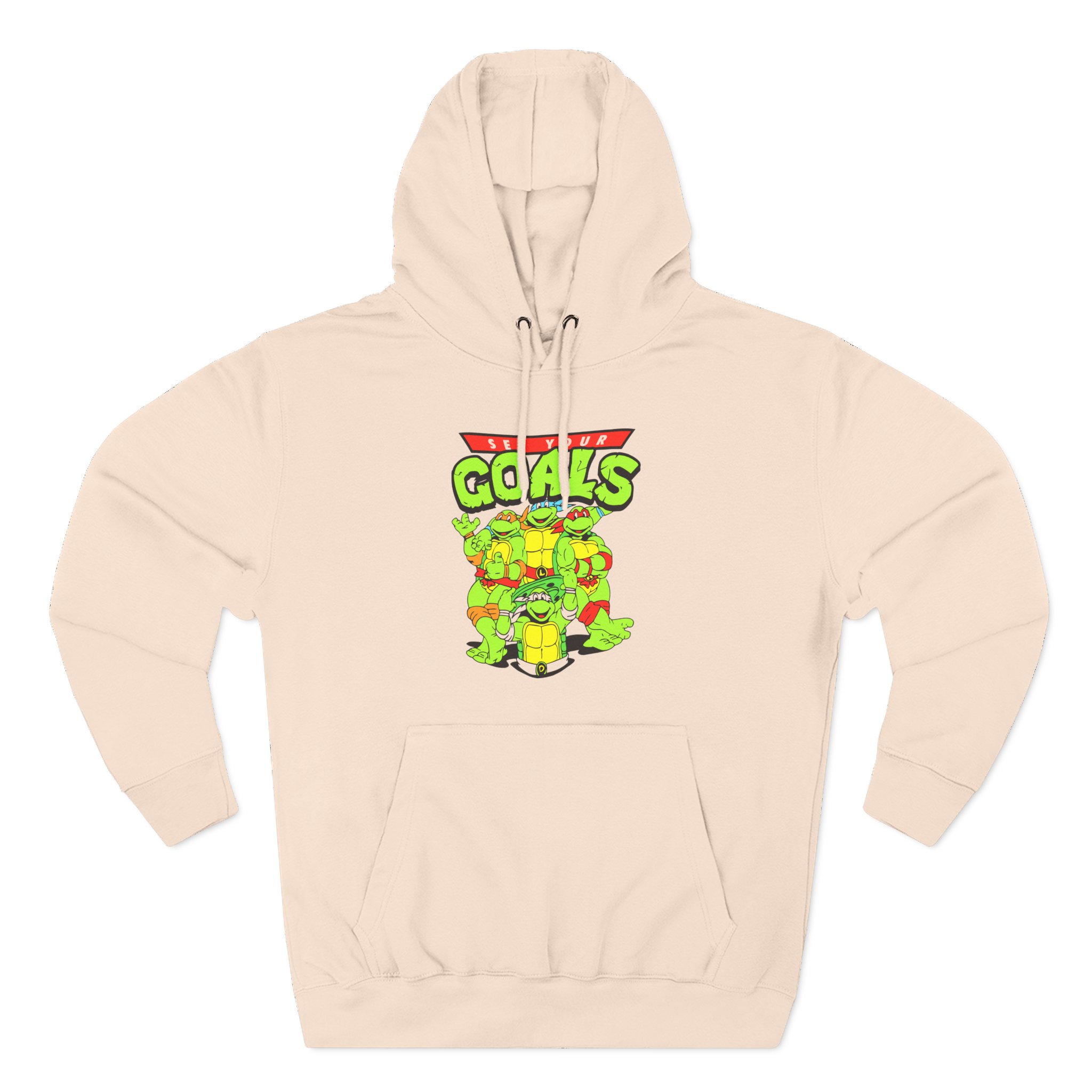 Set Your Goals Ninja Turtles Three-Panel Fleece Hoodie