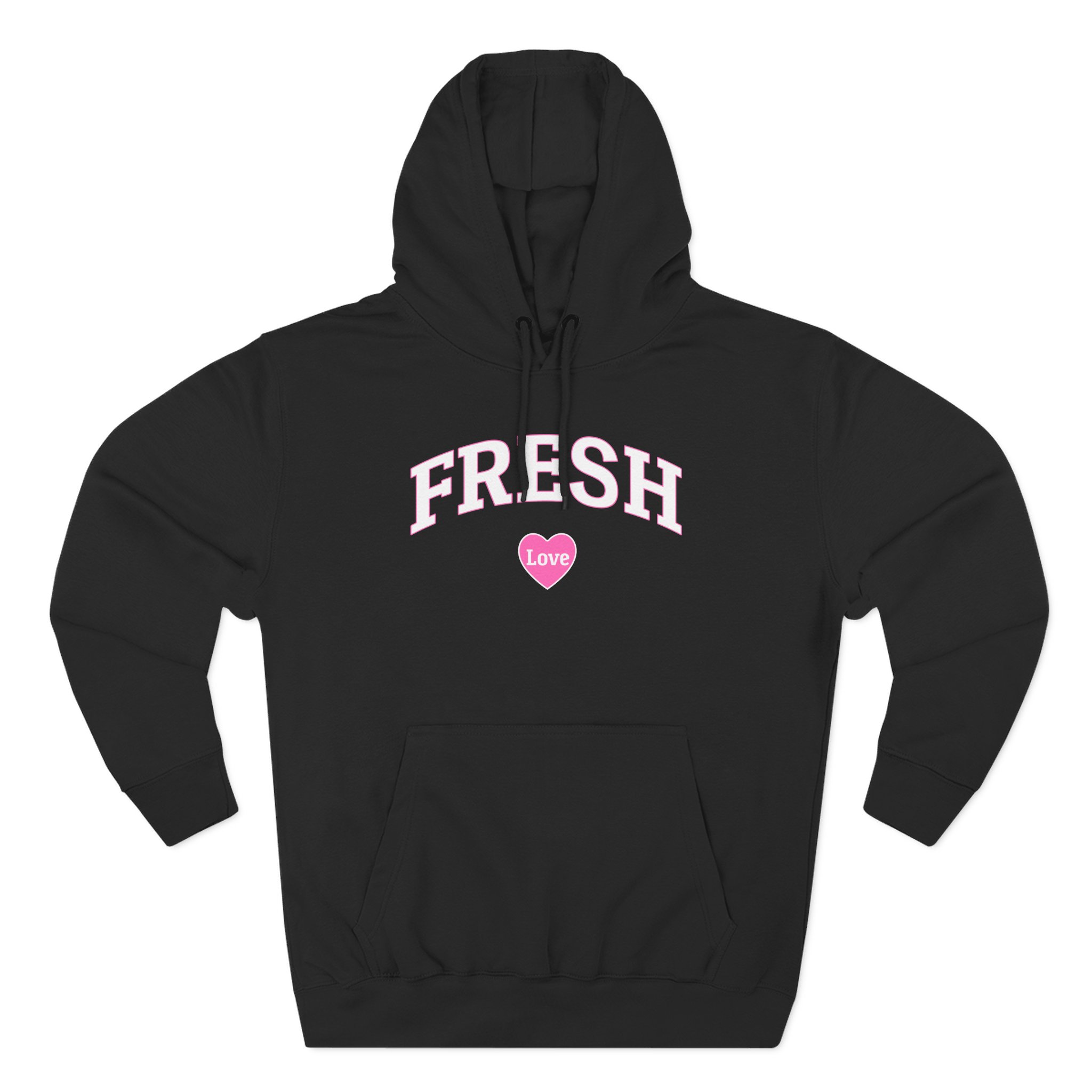Fresh Love Three-Panel Fleece Hoodie
