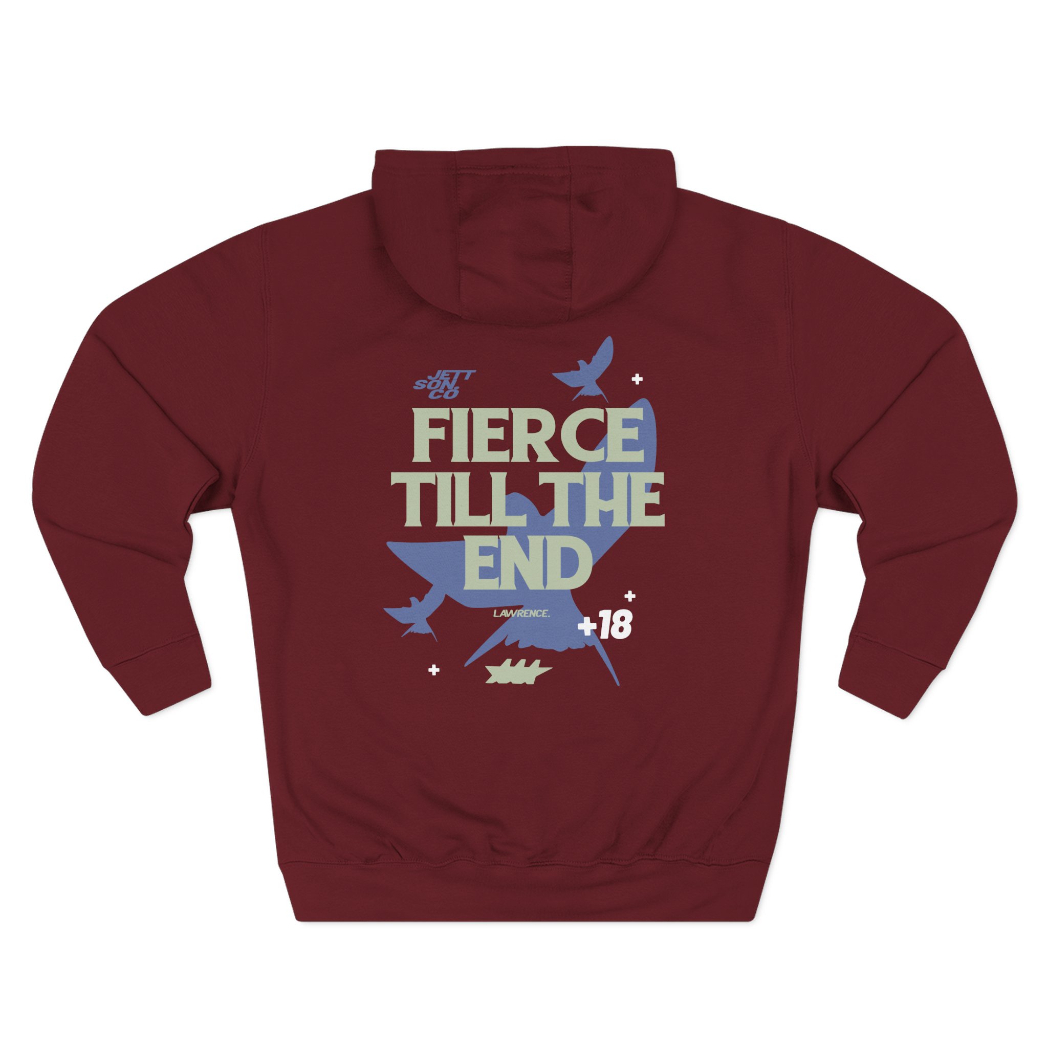 Jett Lawrenc Fierce Till the End Three-Panel Fleece Hoodie