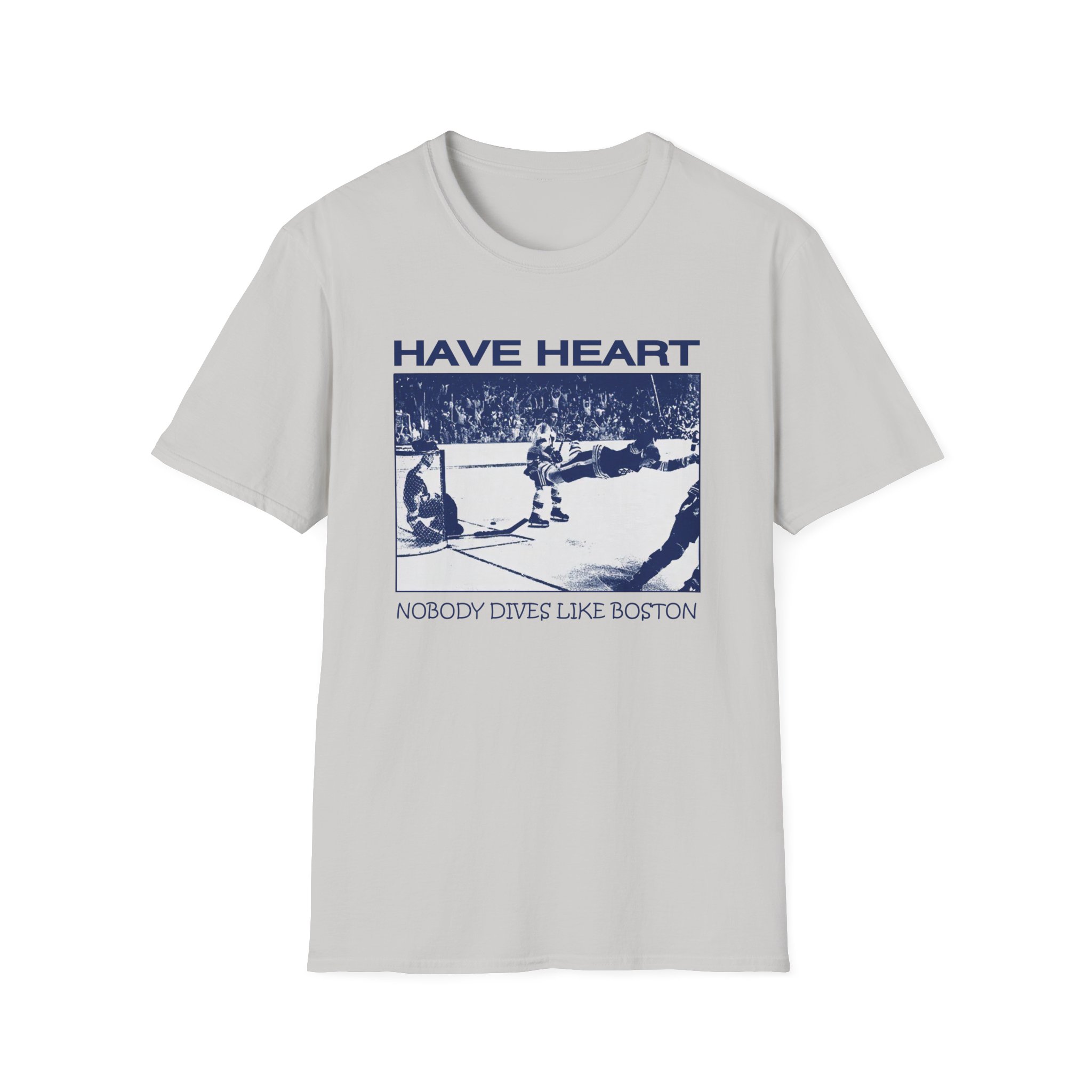Have Heart Nobody Dives Like Boston Unisex Softstyle T-Shirt