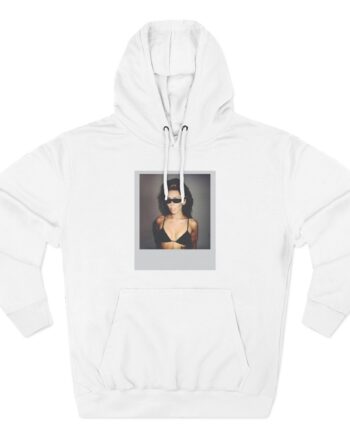 Miley Cyrus Polaroid Photo Three-Panel Fleece Hoodie