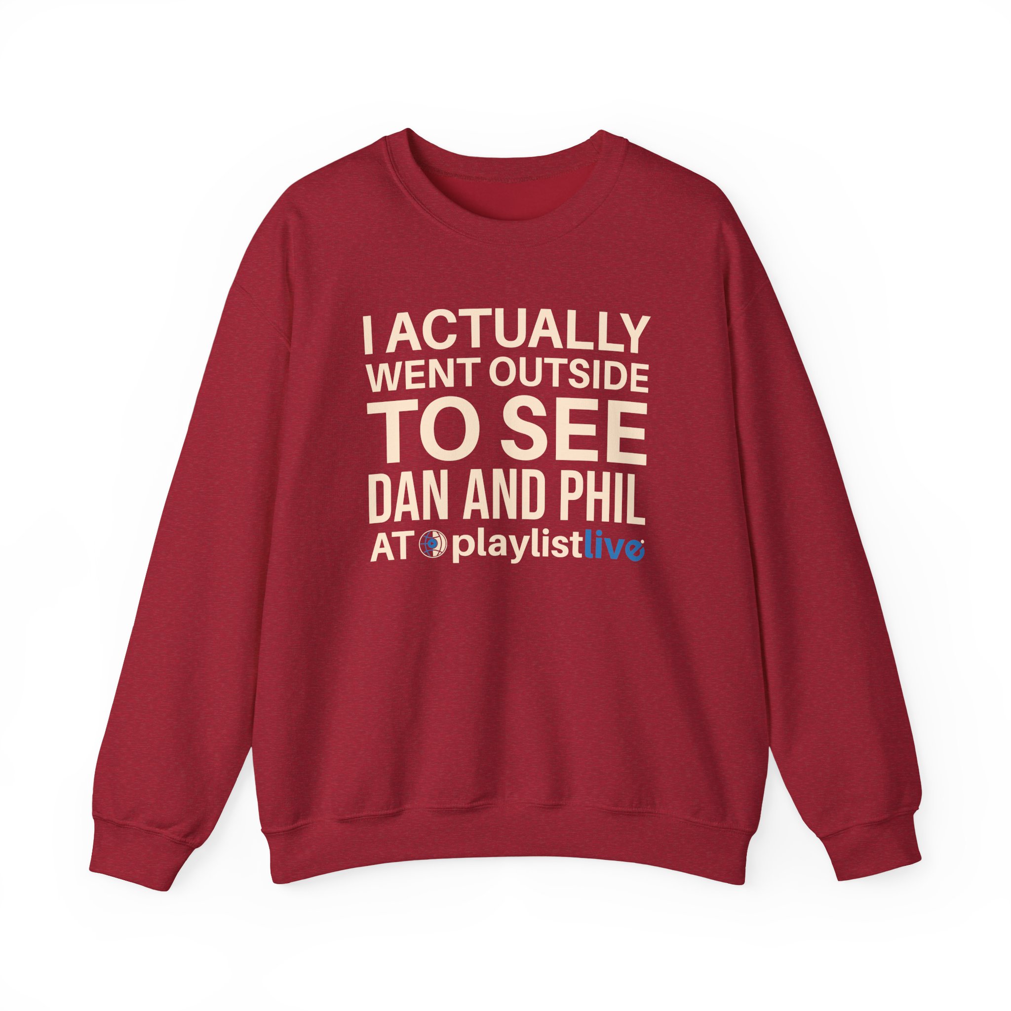Dan and Phil Actually Went Outside to See Dan and Phil at Playlist Live Unisex Heavy Blendâ„¢ Crewneck Sweatshirt