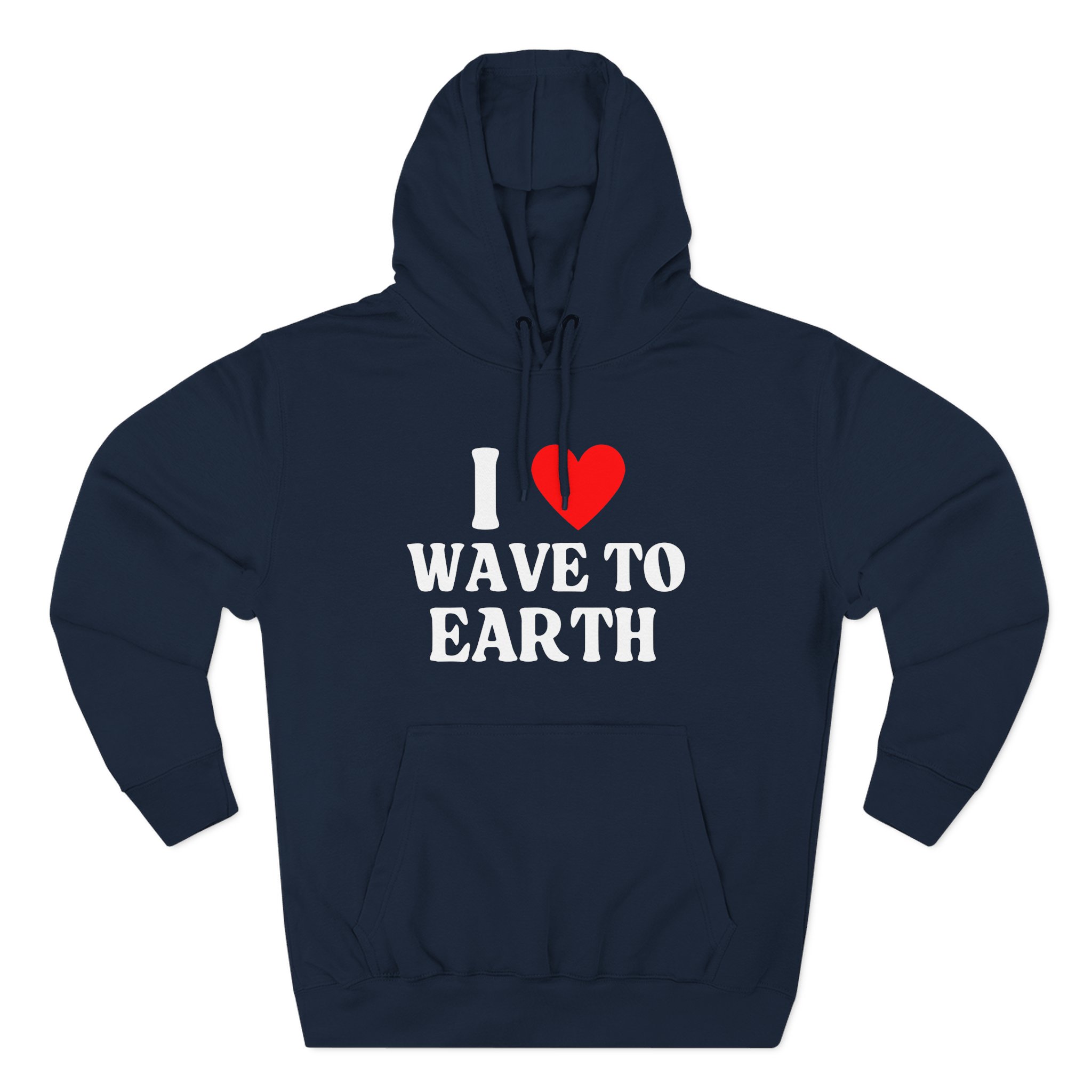 I Love Wave to Earth Three-Panel Fleece Hoodie