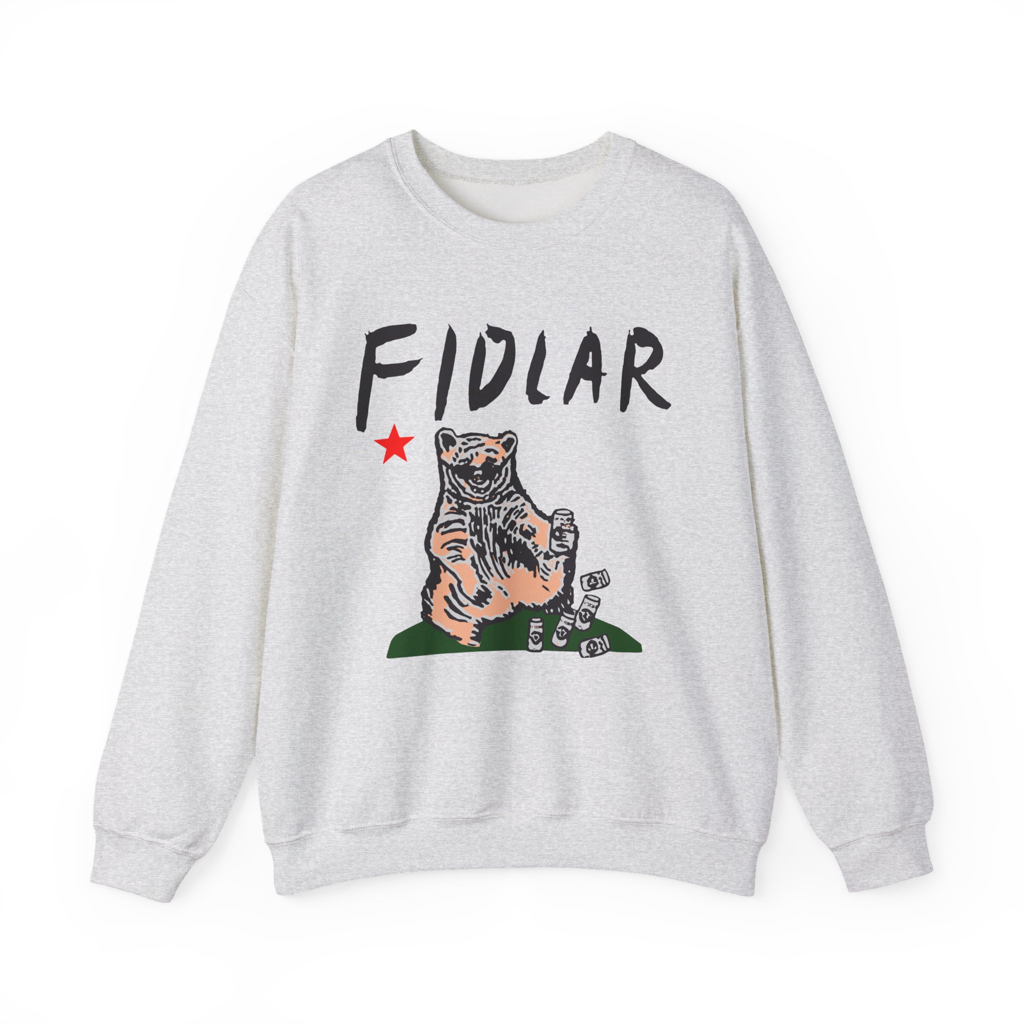 California Bear Drink Cheap Beer Fidlar Unisex Heavy Blendâ„¢ Crewneck Sweatshirt