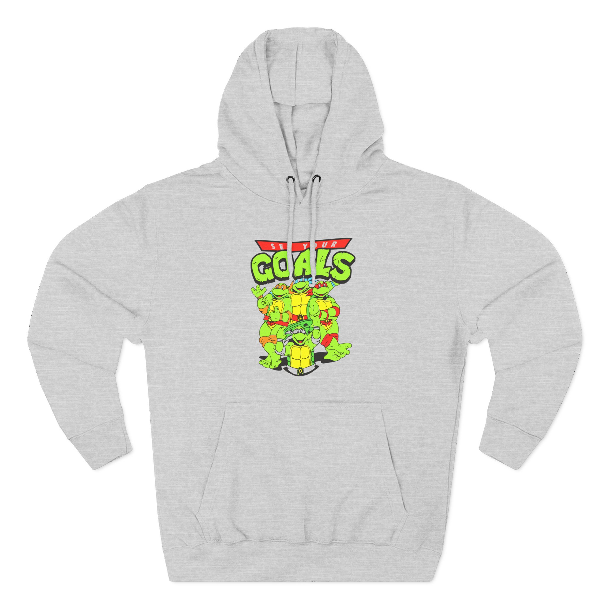 Set Your Goals Ninja Turtles Three-Panel Fleece Hoodie