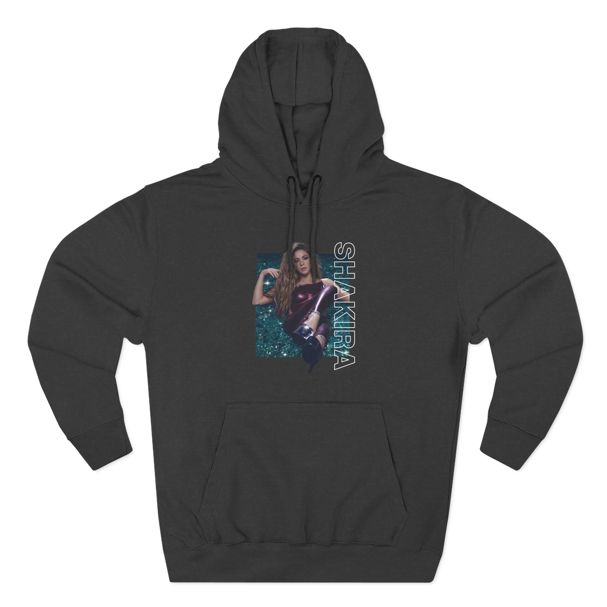 Shakira Emerald Three-Panel Fleece Hoodie