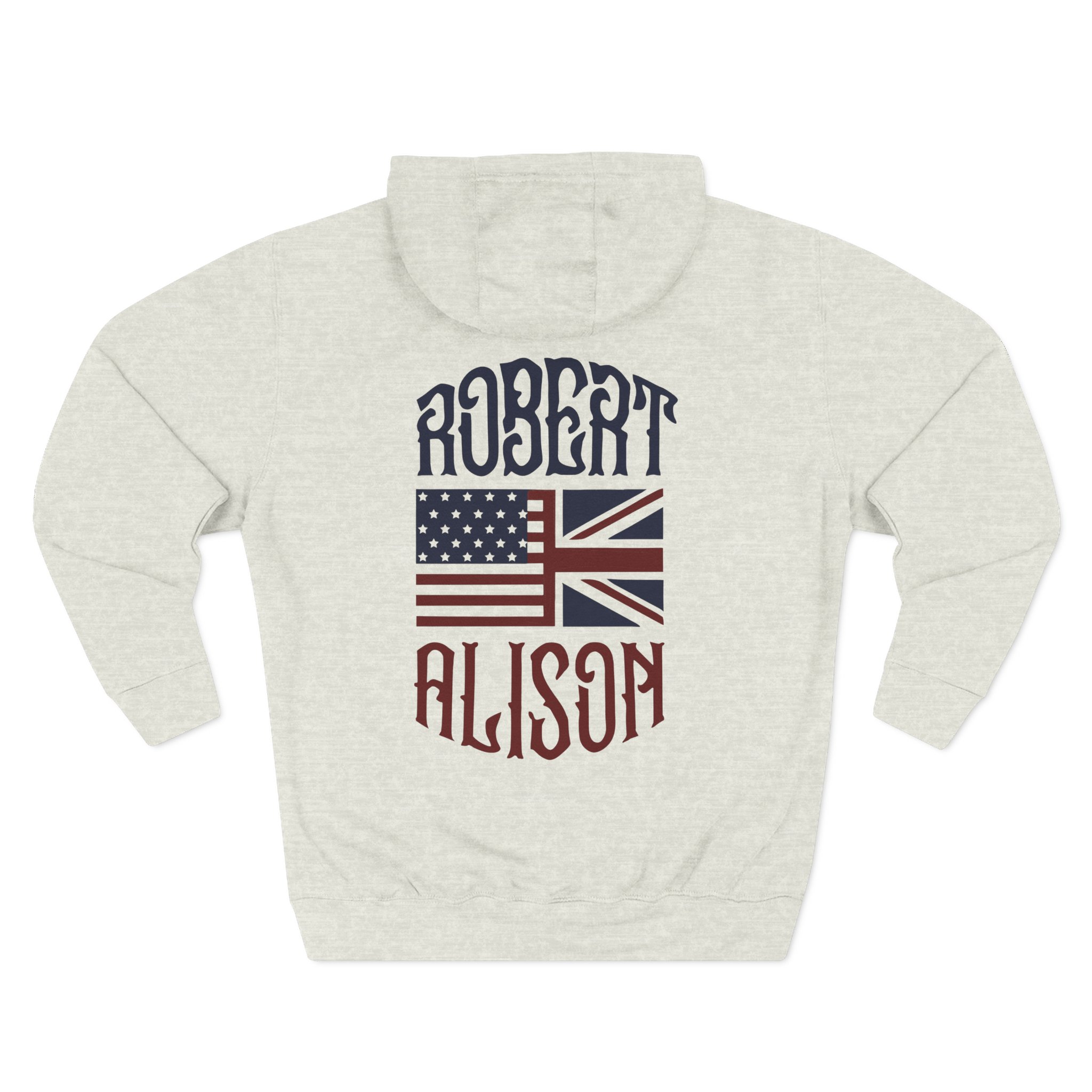 Robert Plant Inflated Type Three-Panel Fleece Hoodie