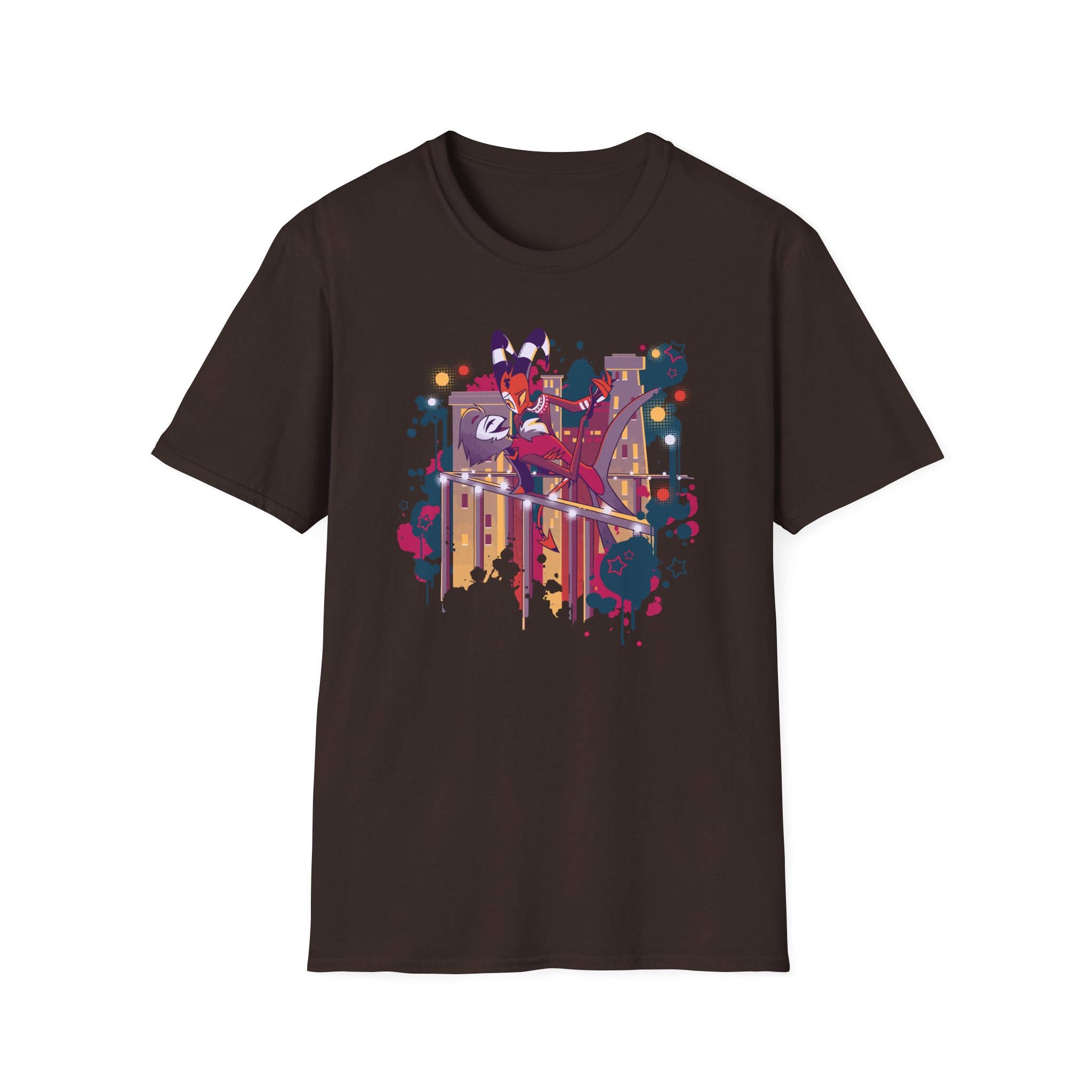 Vivziepop Stolas + Blitz Rooftop Dance Unisex Softstyle T-Shirt