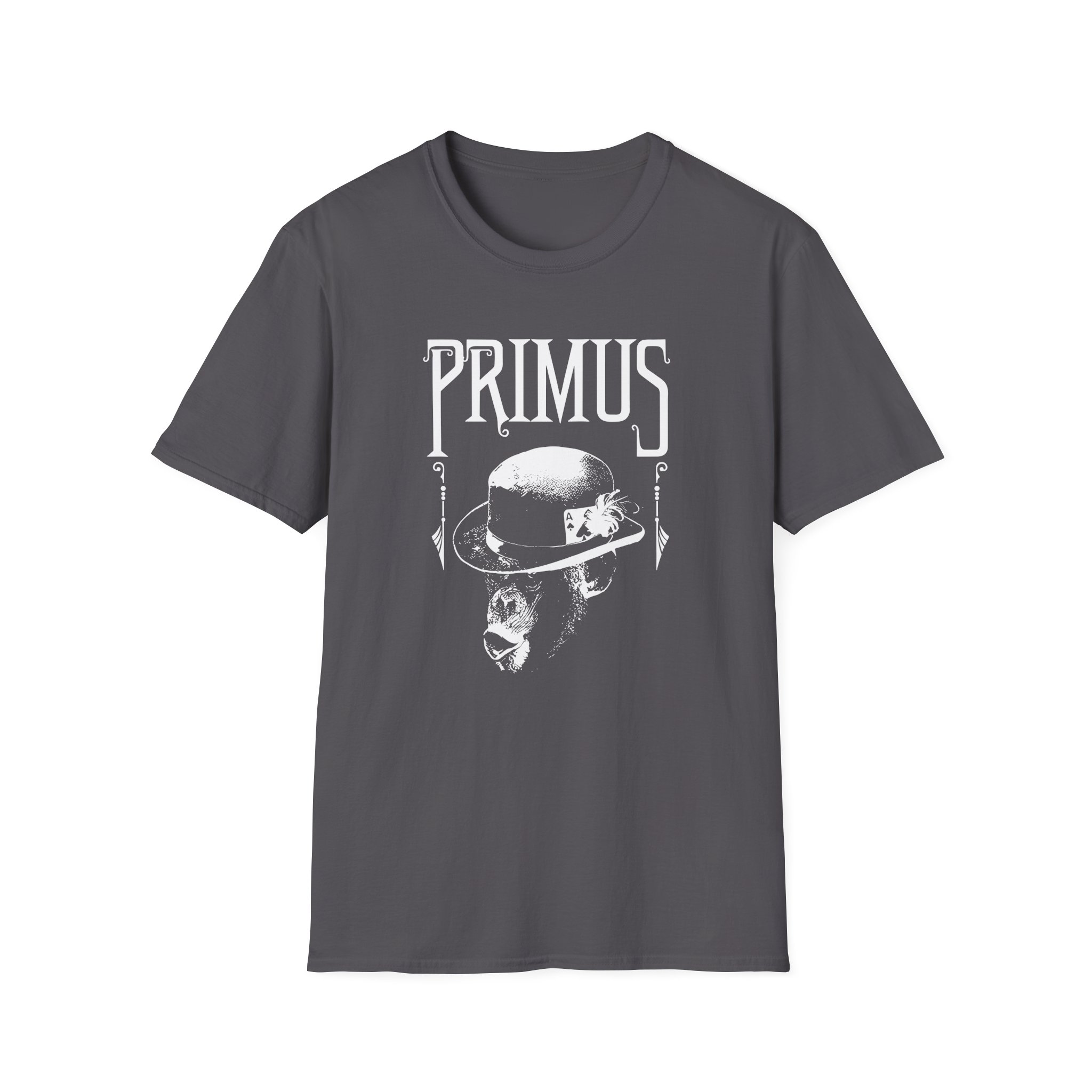 Primus Monkey Charcoal Unisex Softstyle T-Shirt