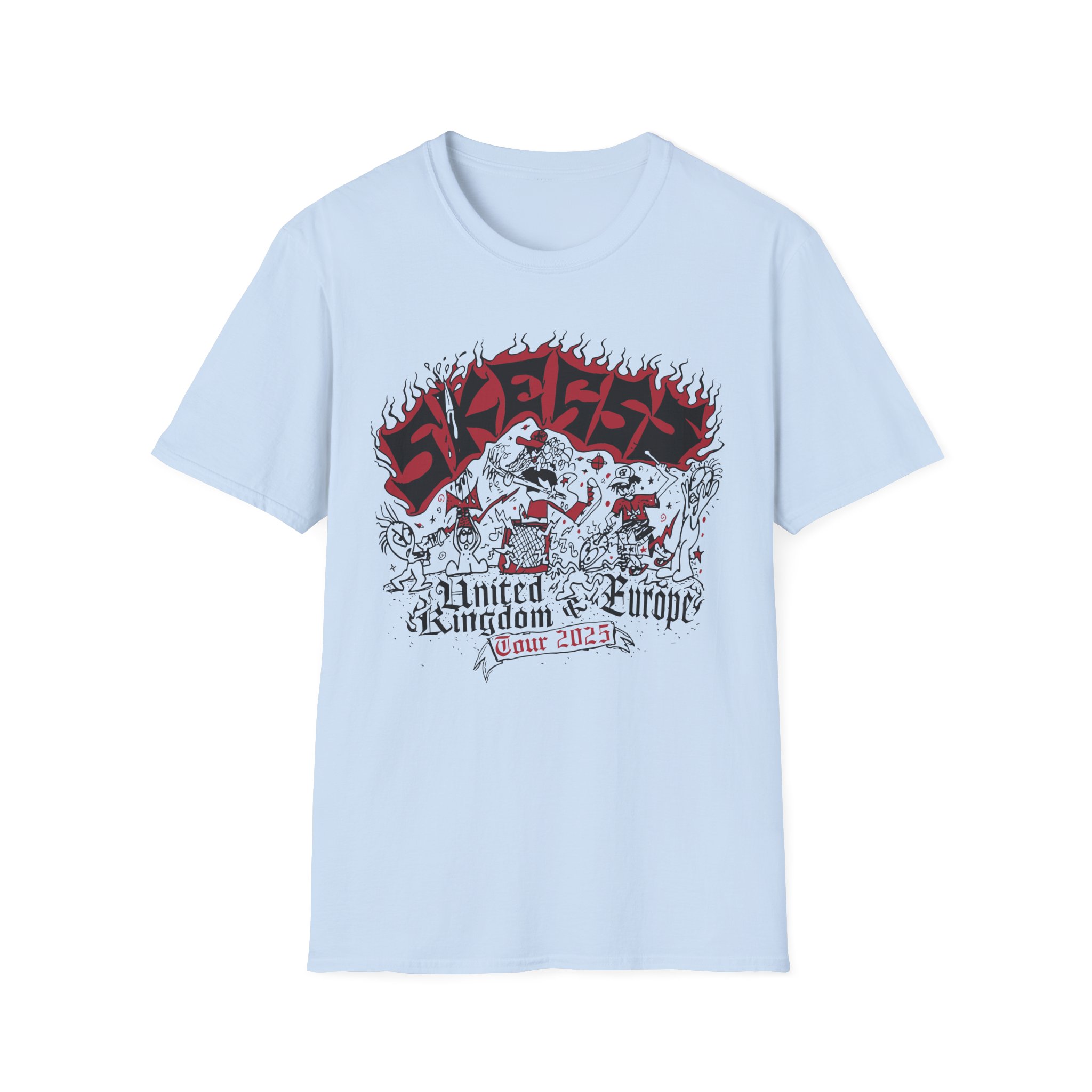 Skegss Uk Eu Tour 2025 Unisex Softstyle T-Shirt