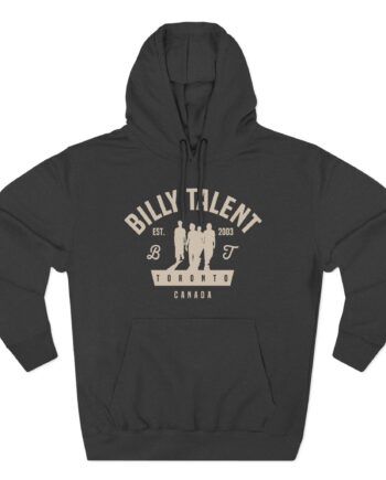 Billy Talent Band Silhouette Three-Panel Fleece Hoodie