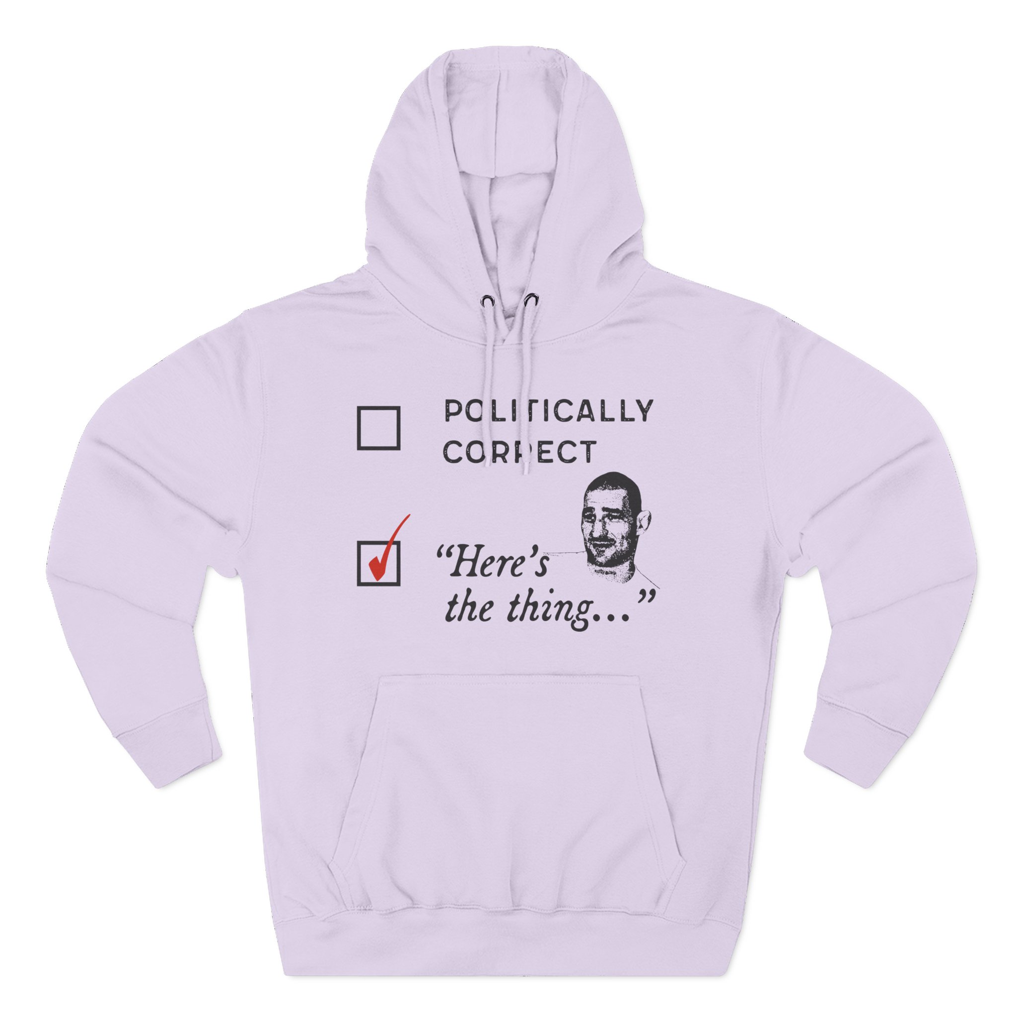 Sean Strickland Here's the Thing Three-Panel Fleece Hoodie