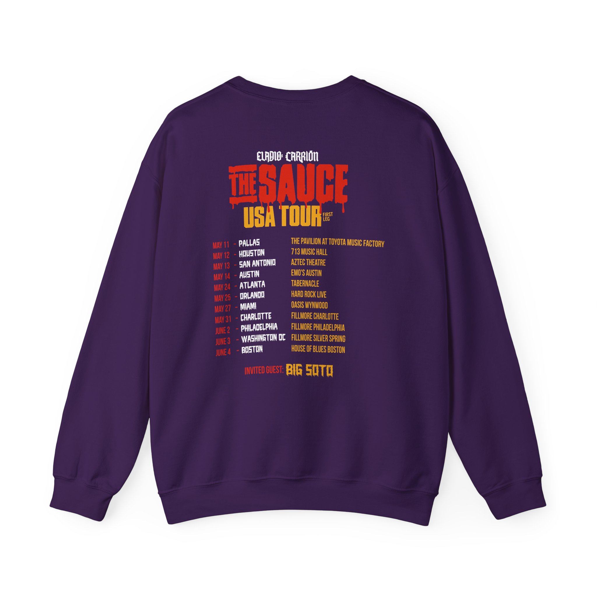 Sauce Boyz Usa Tour Unisex Heavy Blendâ„¢ Crewneck Sweatshirt