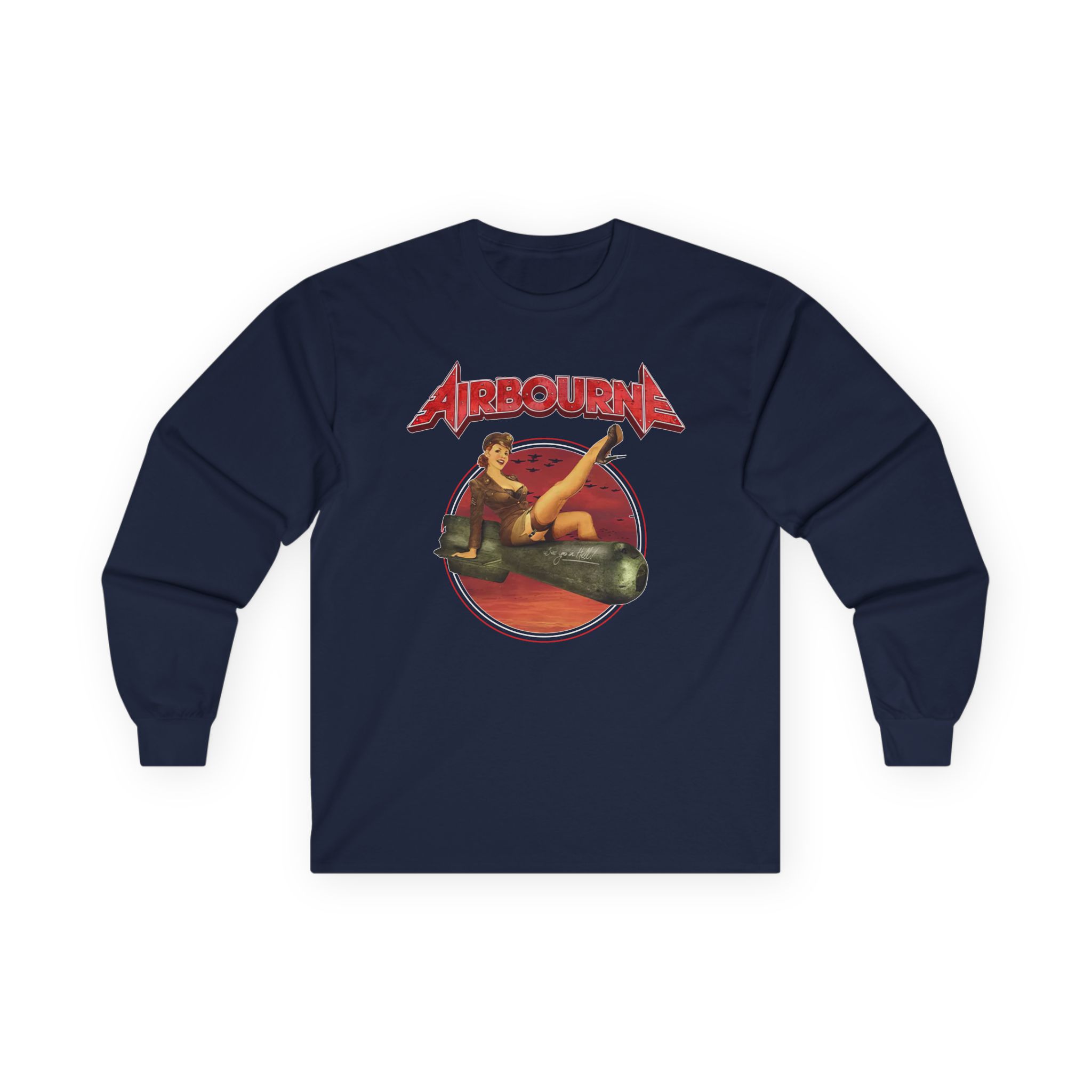 Airbourne Bomb Girl Unisex Ultra Cotton Long Sleeve Tee