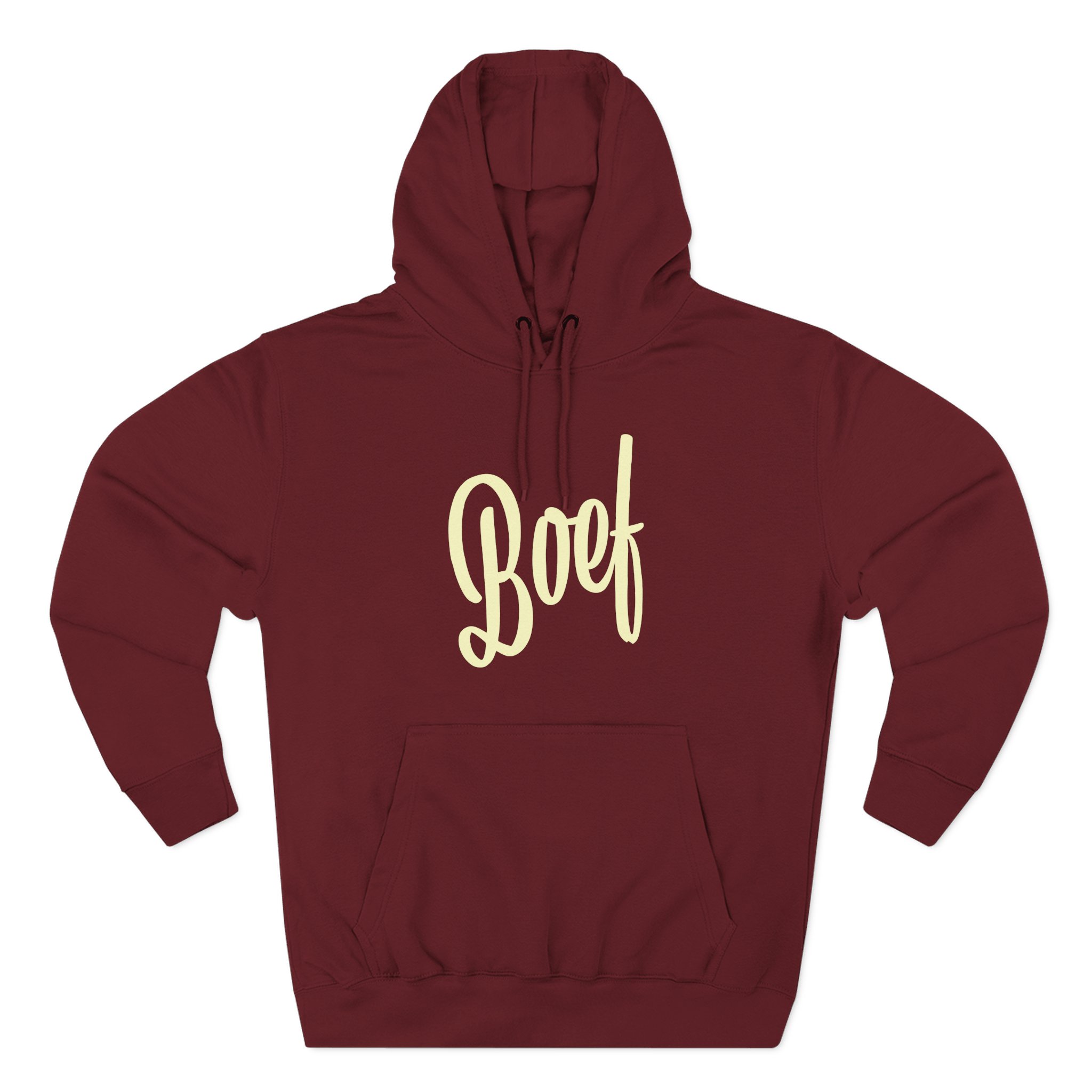 Boef Three-Panel Fleece Hoodie