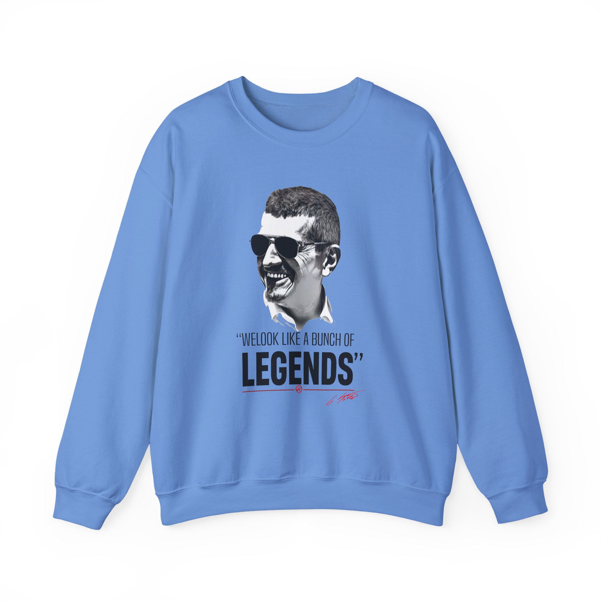 Haas F1 Guenther Steiner Legends Unisex Heavy Blendâ„¢ Crewneck Sweatshirt