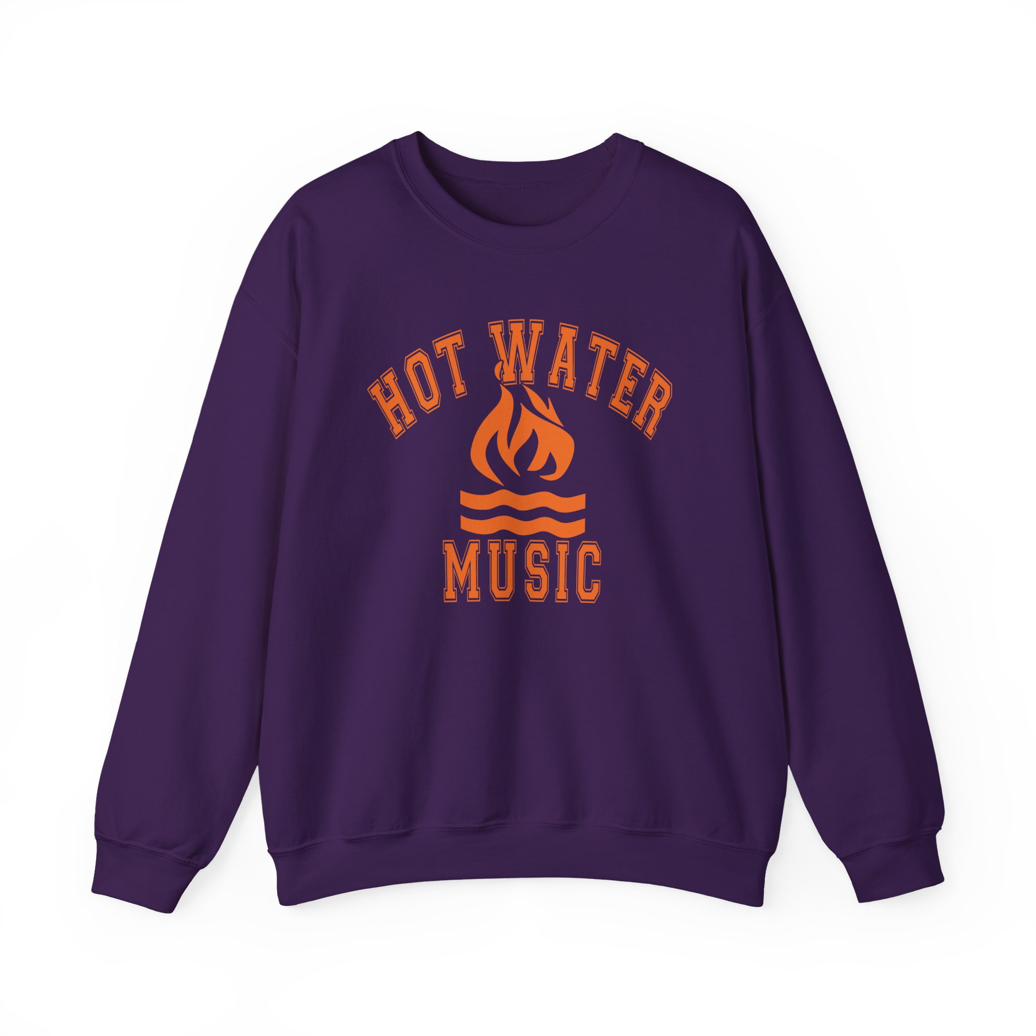 Hot Water Music College Flame Unisex Heavy Blendâ„¢ Crewneck Sweatshirt